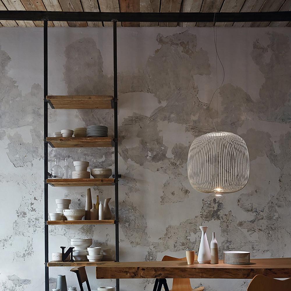 Aero Lightweight Spokes Cage Pendant Light - Neutralighting