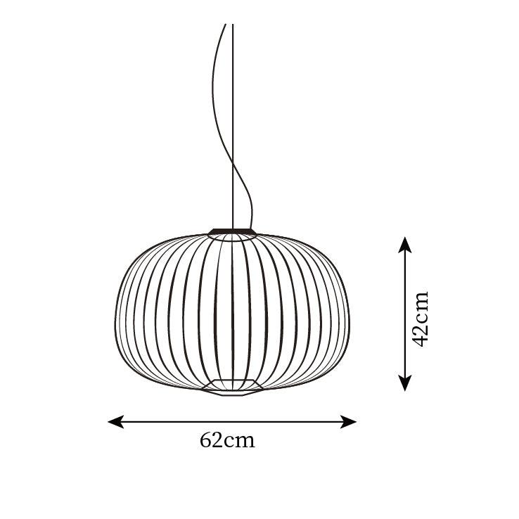 Aero Lightweight Spokes Cage Pendant Light - Neutralighting