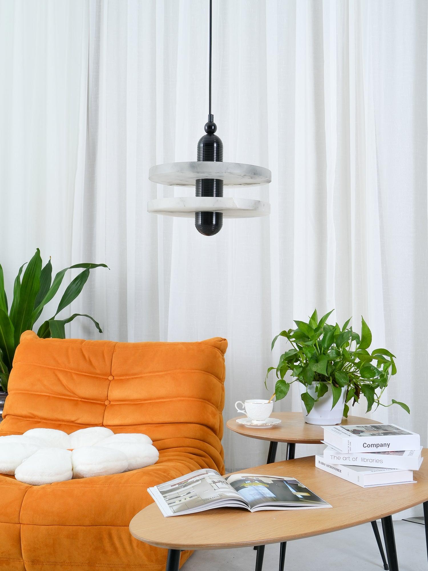 Goose White Alabaster Copper Pendant Lamp - Neutralighting