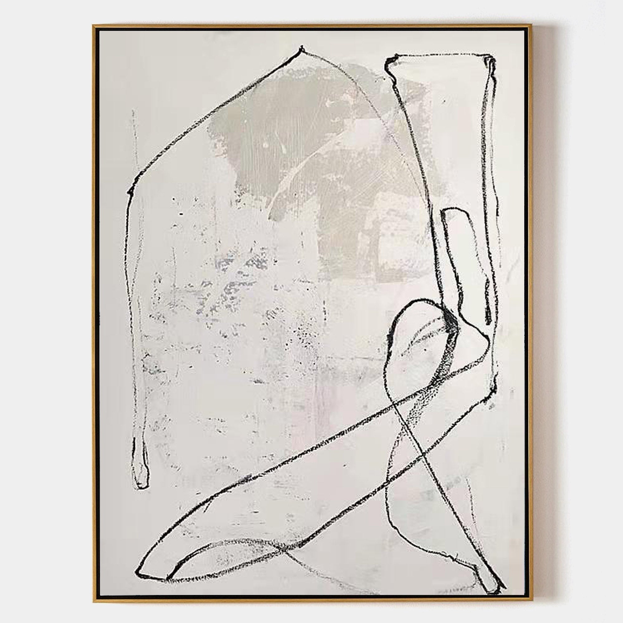 White Minimalist Painting ABAV182 - Neutralighting