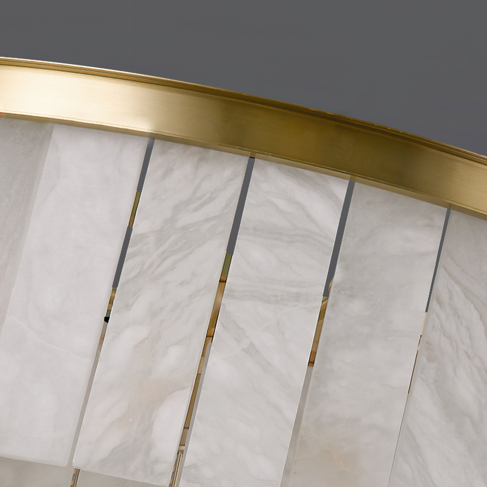 Windham Alabaster Chandelier Layered Halo - Neutralighting