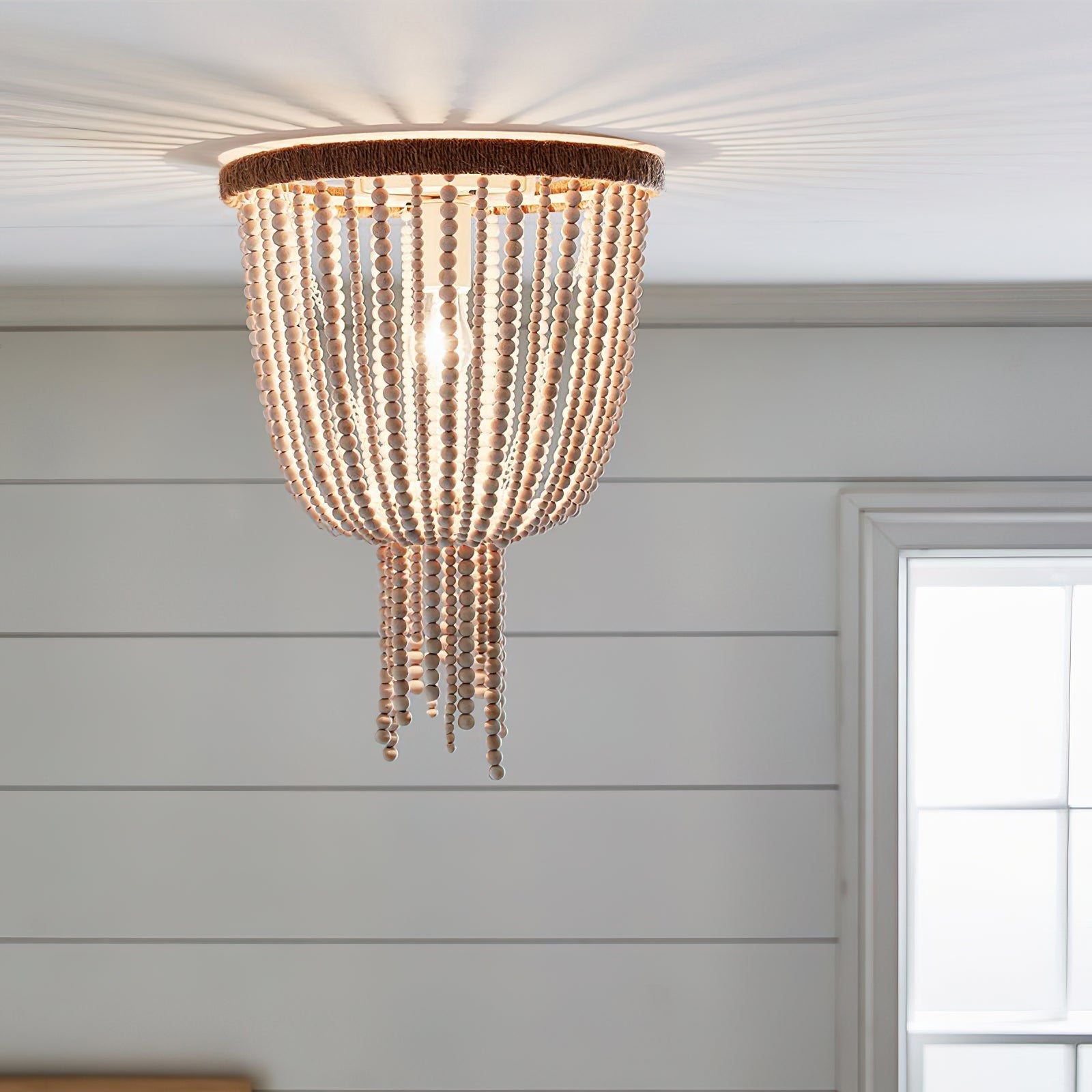 Ildvuvyn Modern Beaded Metal Rope Ceiling Lamp - Neutralighting