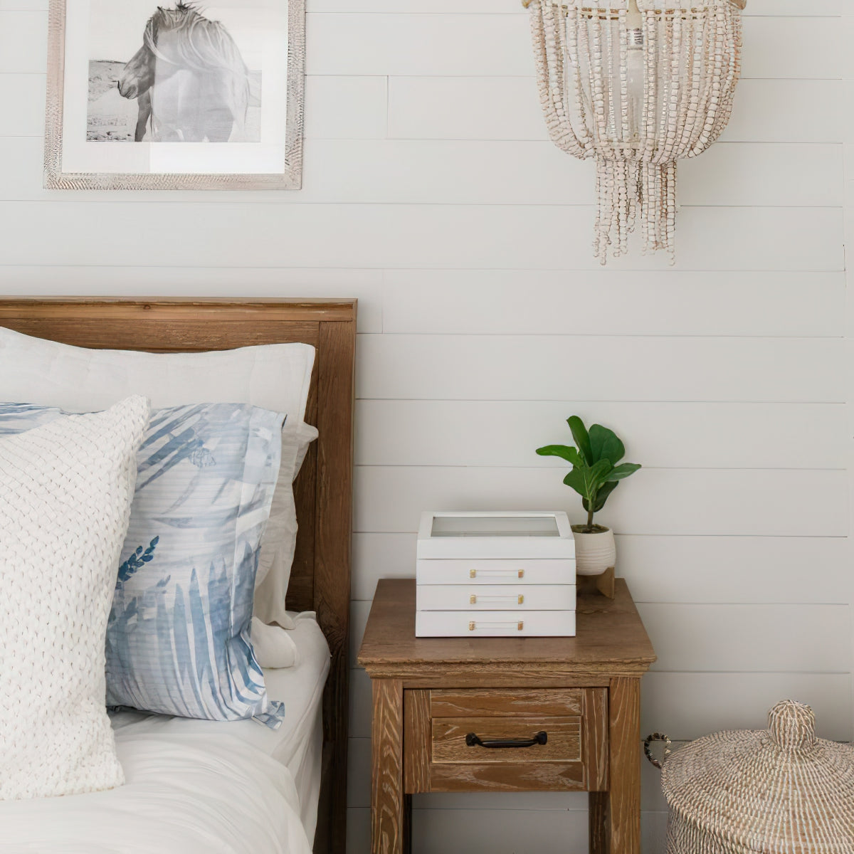 Himinuvyi Modern Beaded Wooden Rope Metal Chandelier - Neutralighting