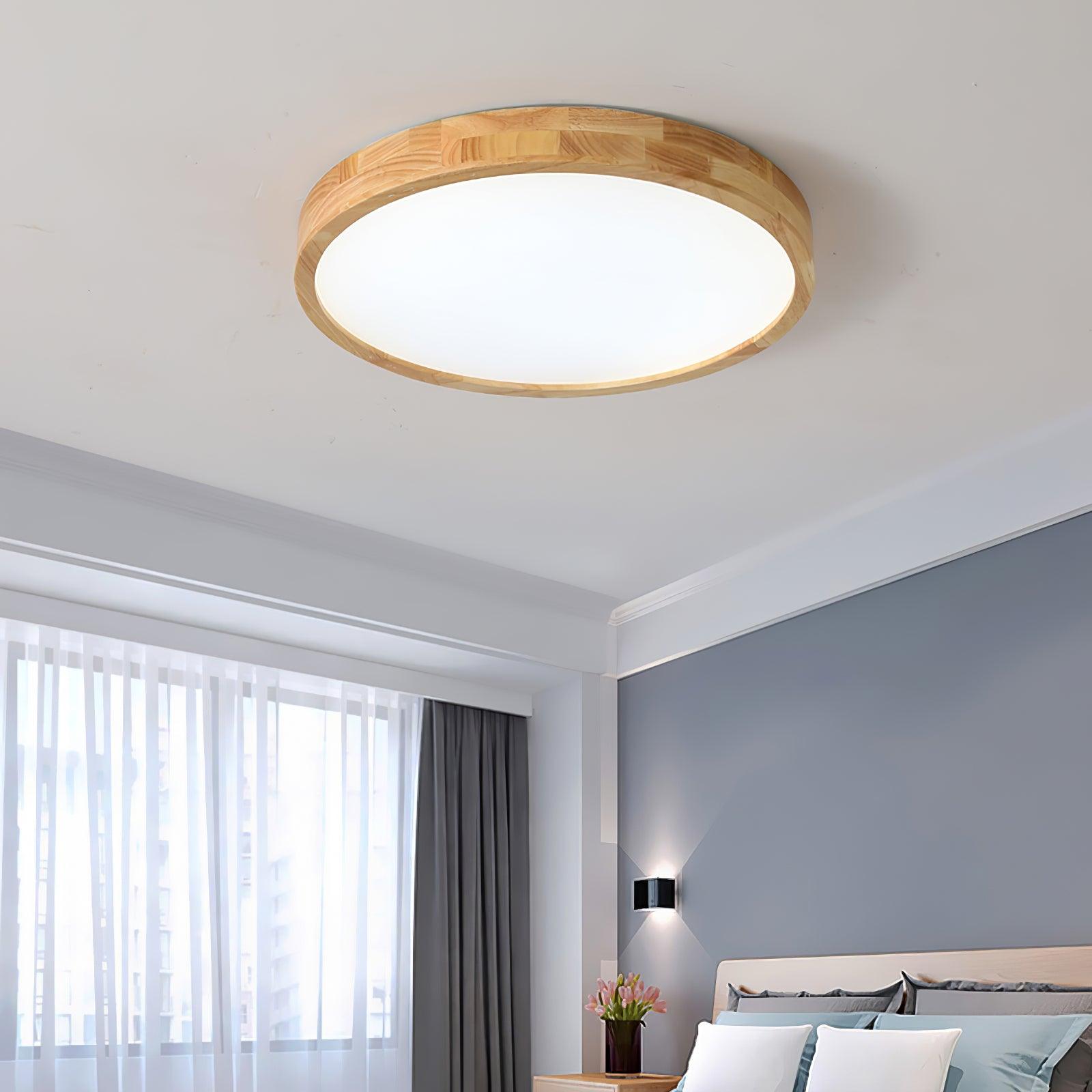 Hano Wooden Geometric Ceiling Light - Neutralighting