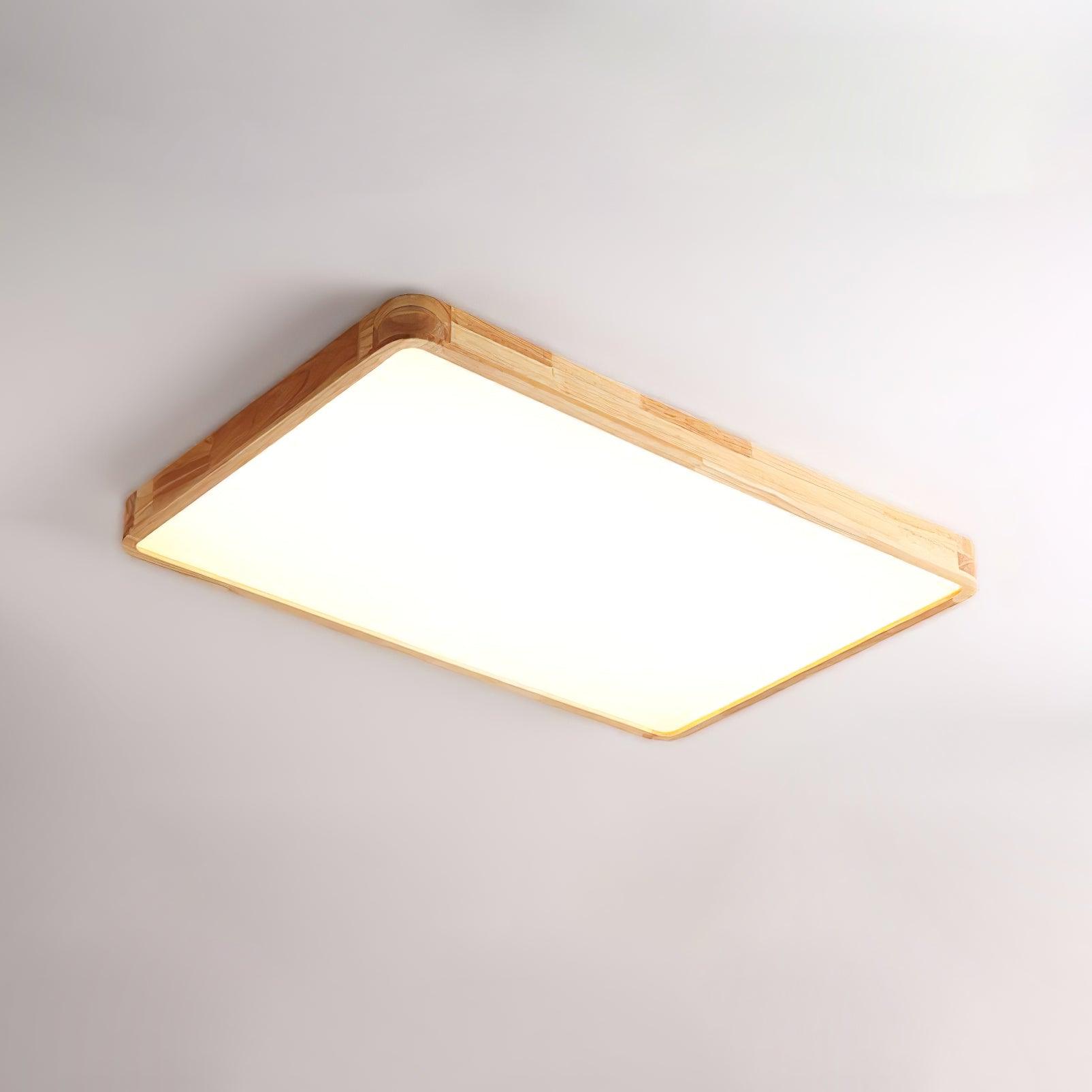 Hano Wooden Geometric Ceiling Light - Neutralighting