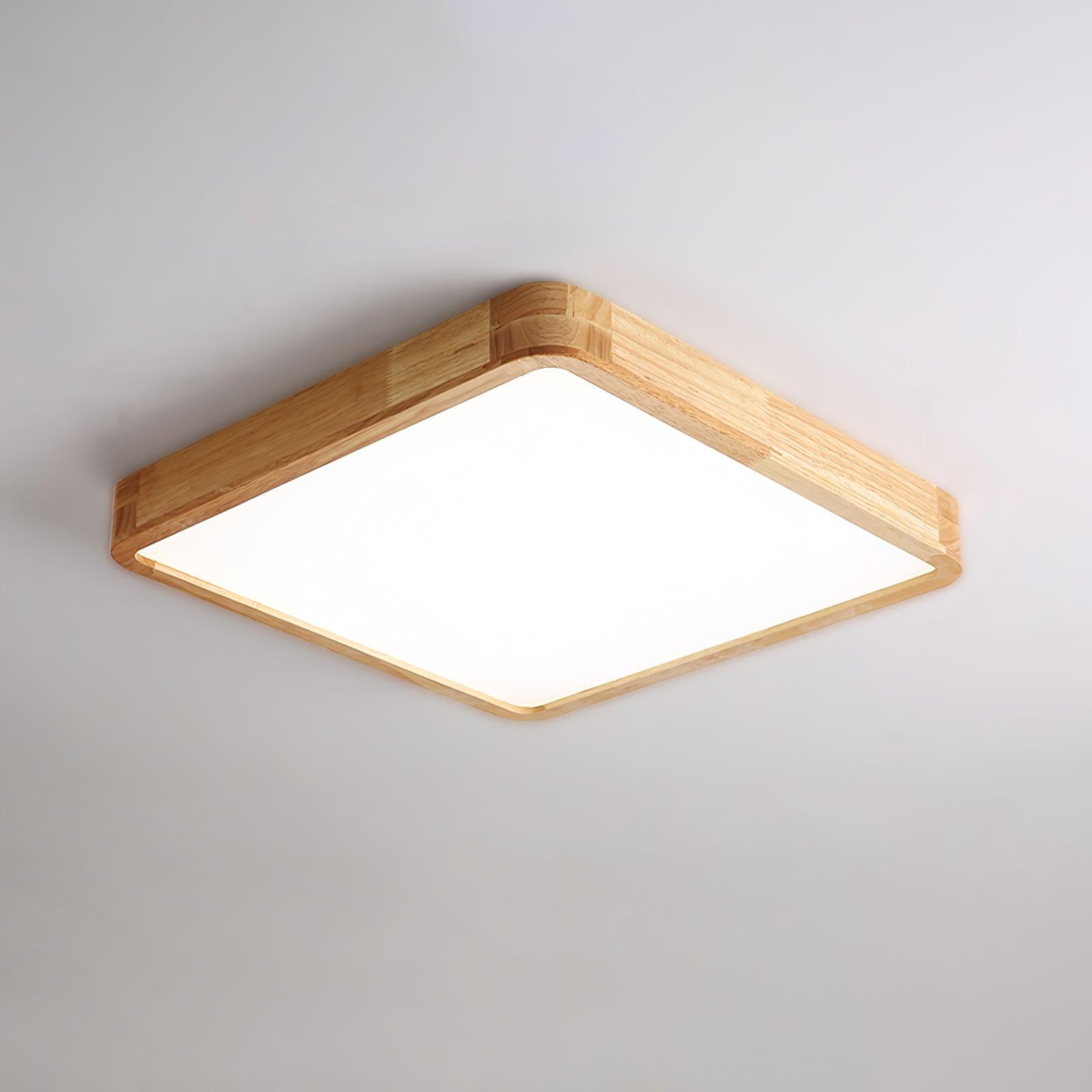 Hano Wooden Geometric Ceiling Light - Neutralighting
