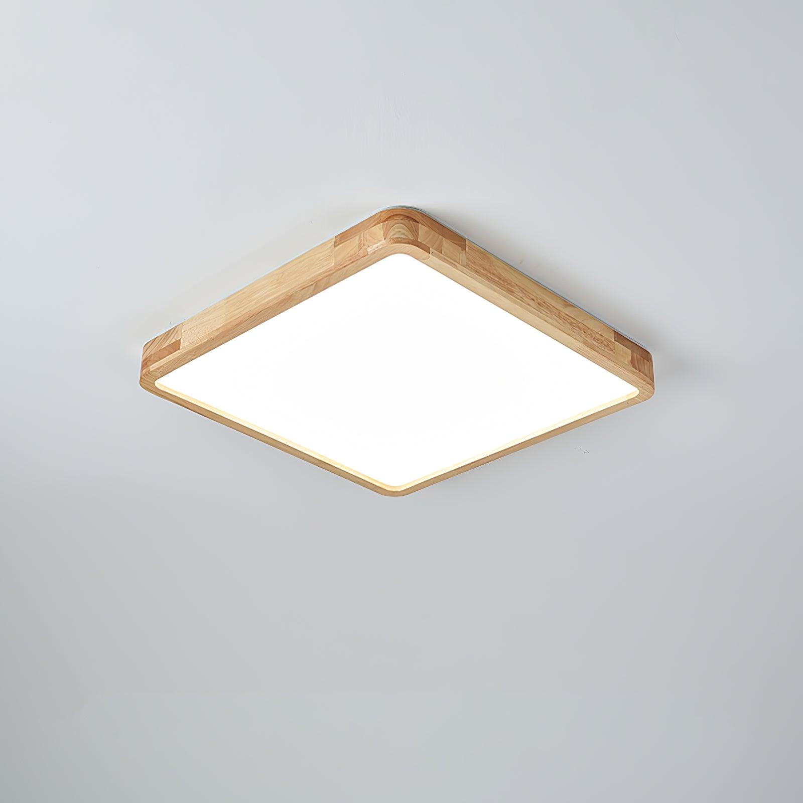 Hano Wooden Geometric Ceiling Light - Neutralighting