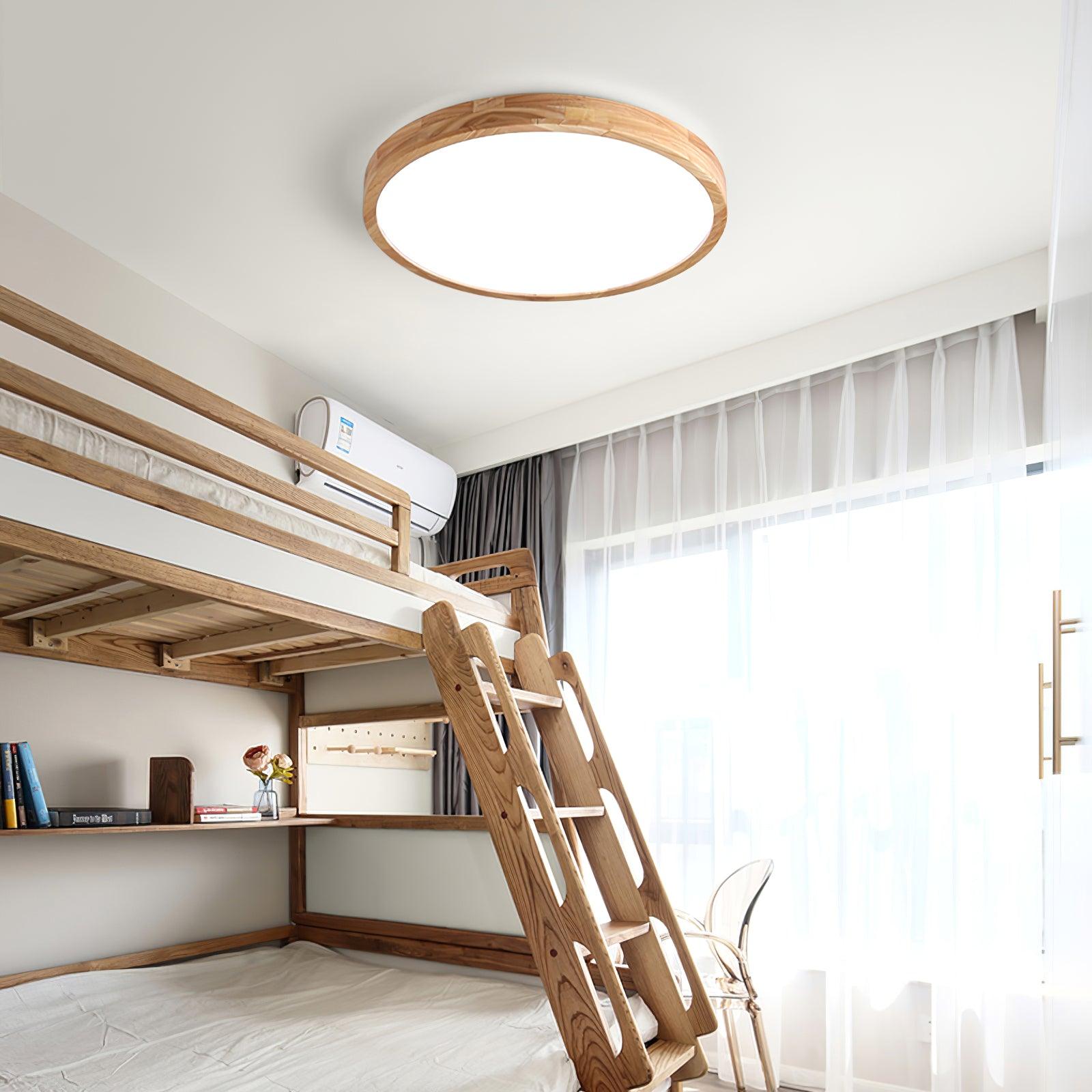 Hano Wooden Geometric Ceiling Light - Neutralighting