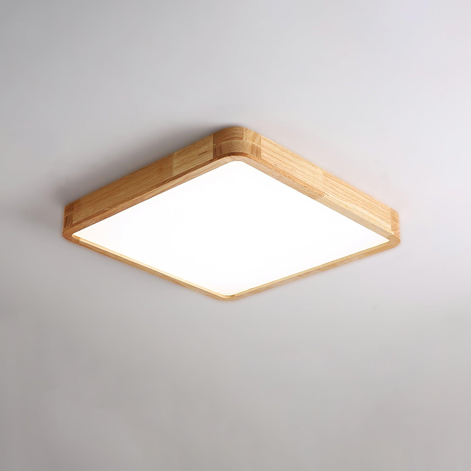Hano Wooden Geometric Ceiling Light - Neutralighting
