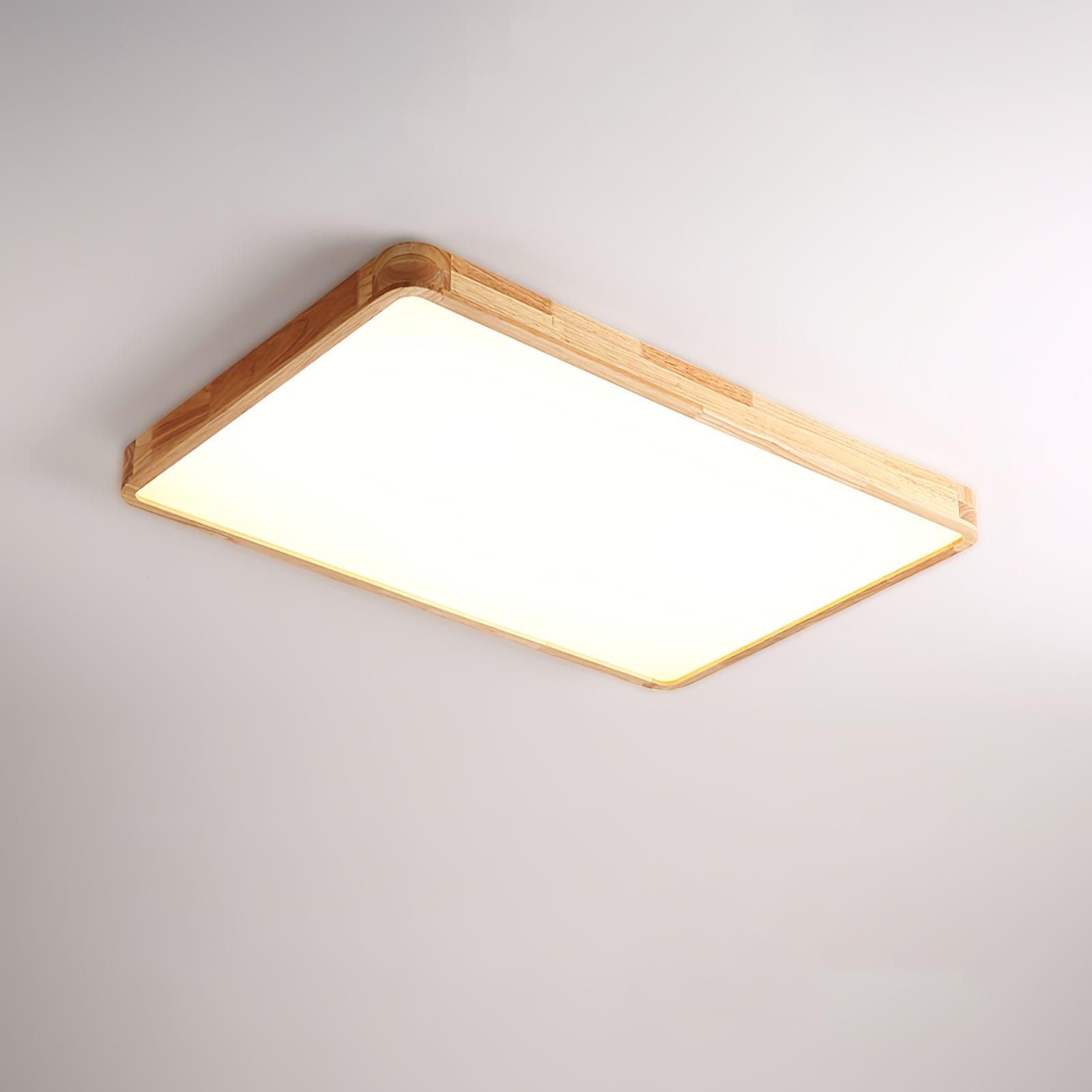 Hano Wooden Geometric Ceiling Light - Neutralighting