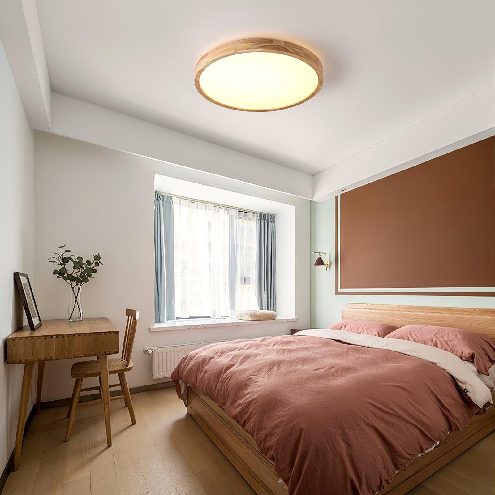 Hano Wooden Geometric Ceiling Light - Neutralighting