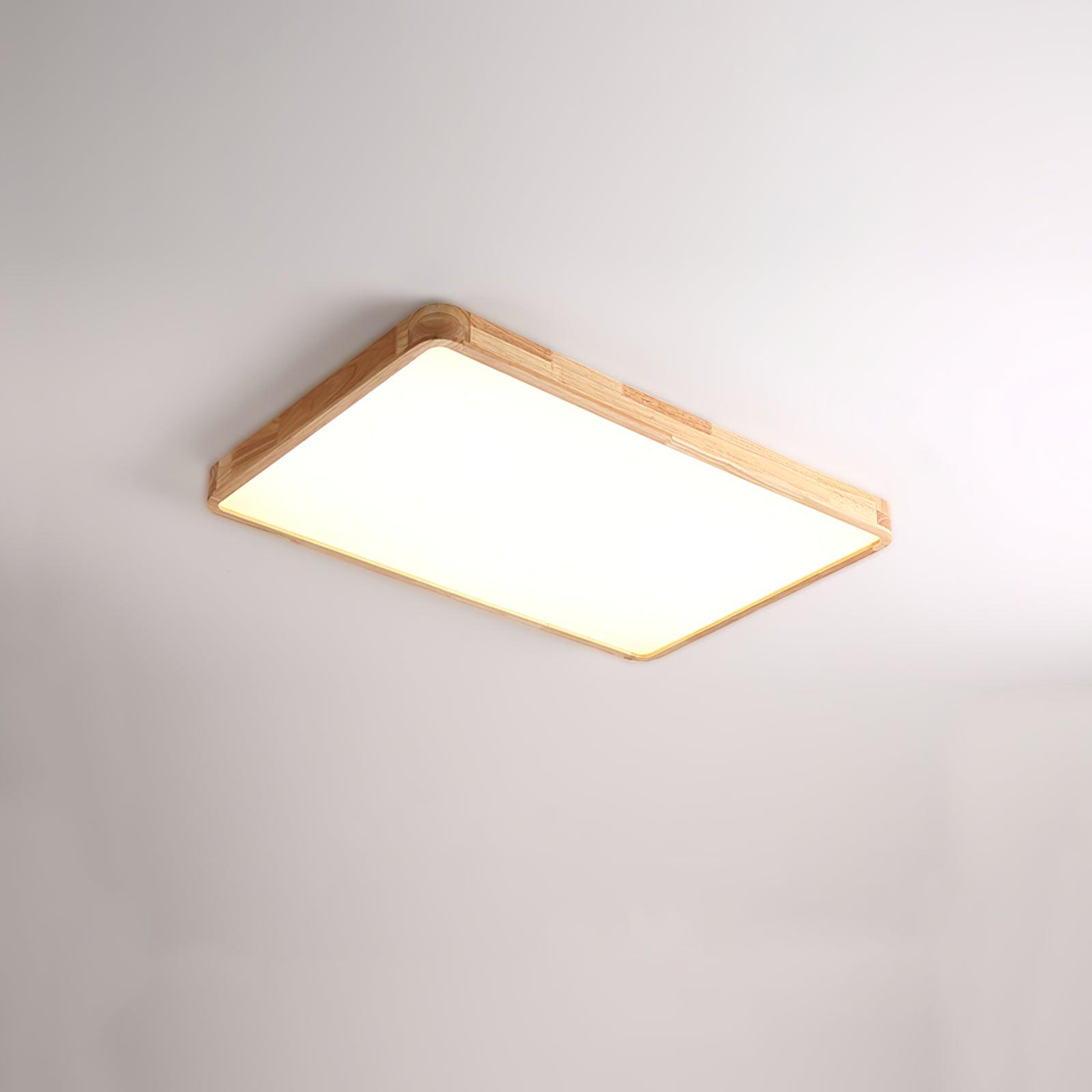 Hano Wooden Geometric Ceiling Light - Neutralighting