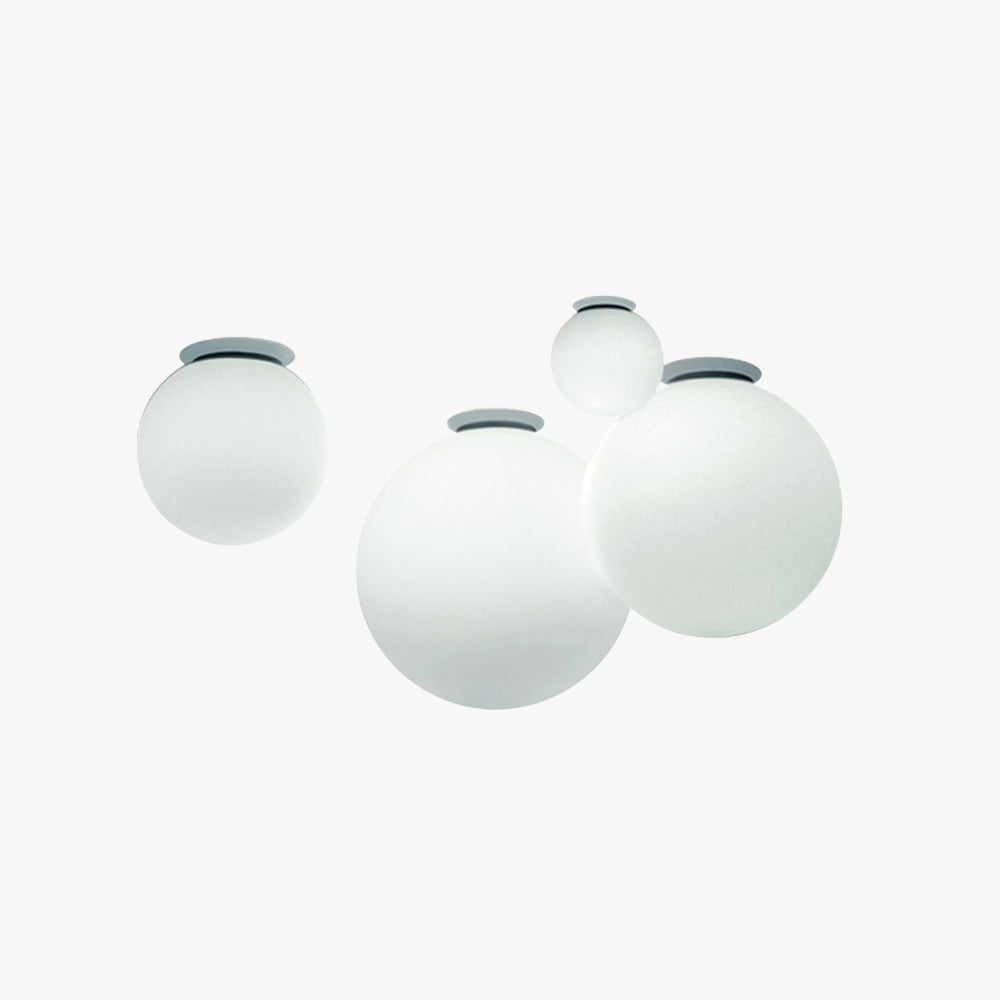 Valentina Modern Bubble Sphere Flush Mount Ceiling Light Glass Bedroom - Neutralighting