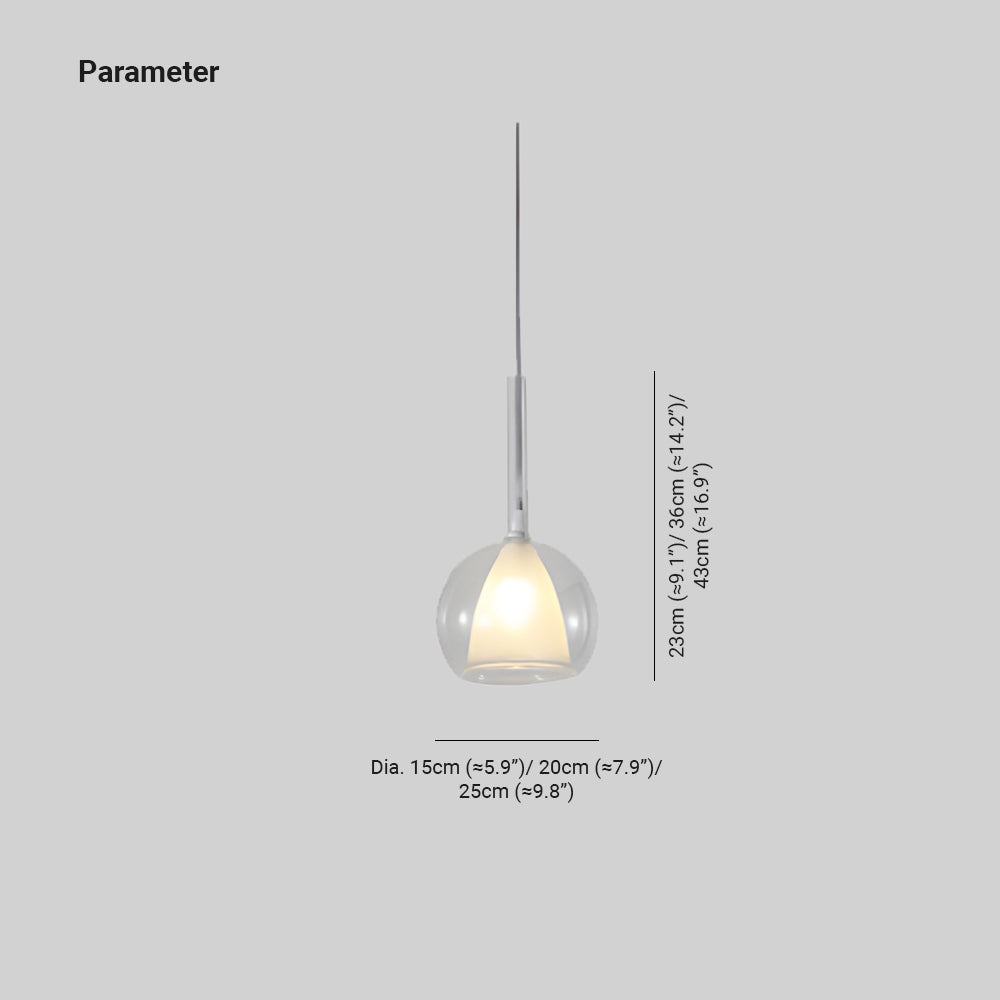 Valentina Pendant Light Glass Modern Sphere LED Dining Room - Neutralighting