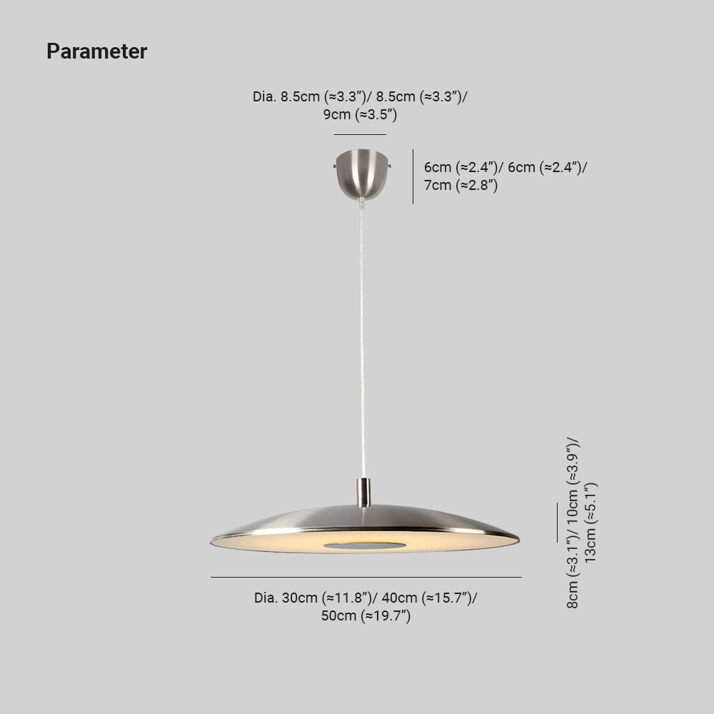 Arisha kitchen Pendant Light White& Nickel Post Modern - Neutralighting
