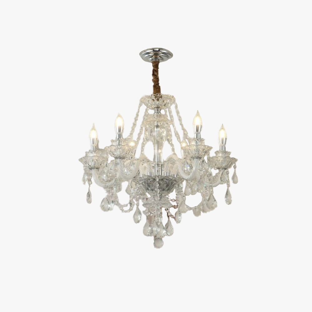 Silva Chandelier French Crystal Living Room Dining Room - Neutralighting
