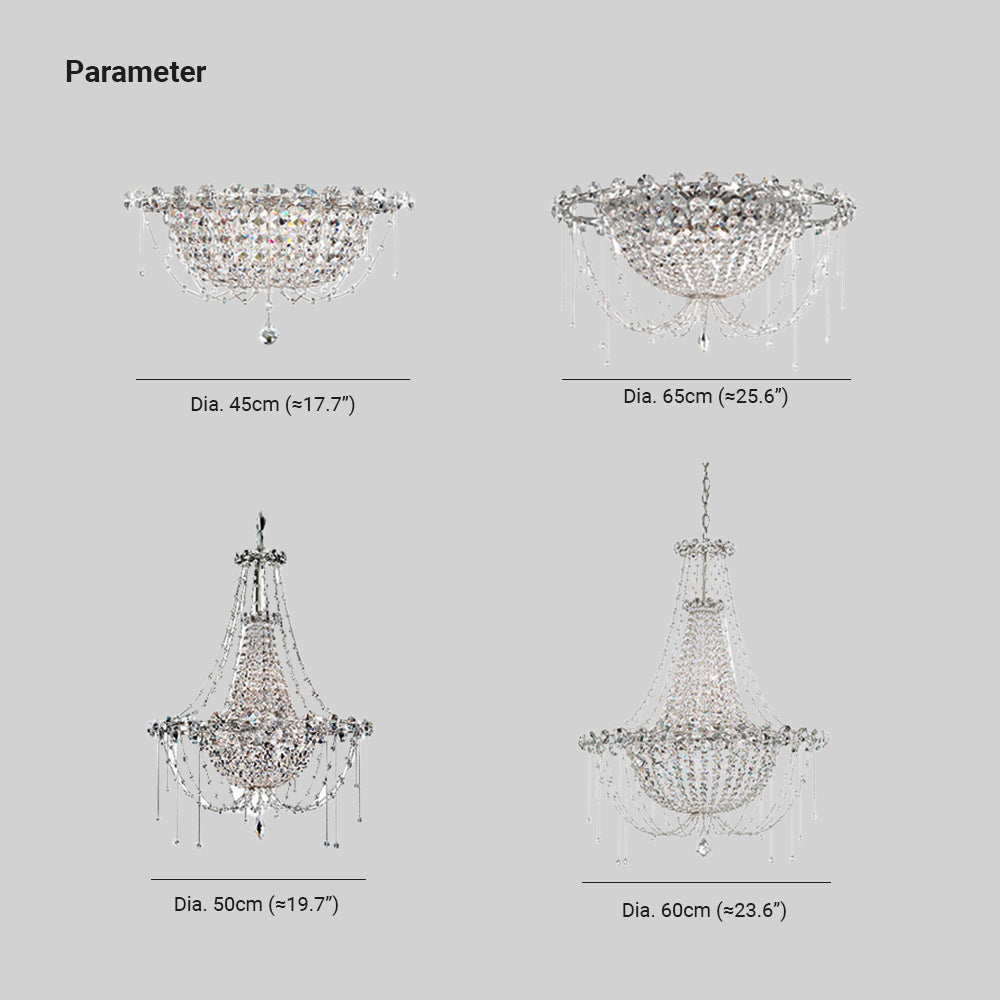 Kristy Chandelier Italian Crystal - Neutralighting