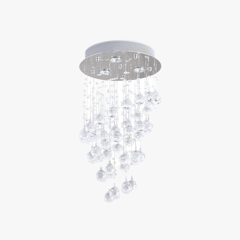 Alana Long Flush Mount Ceiling Light Metal Glass Living Room - Neutralighting