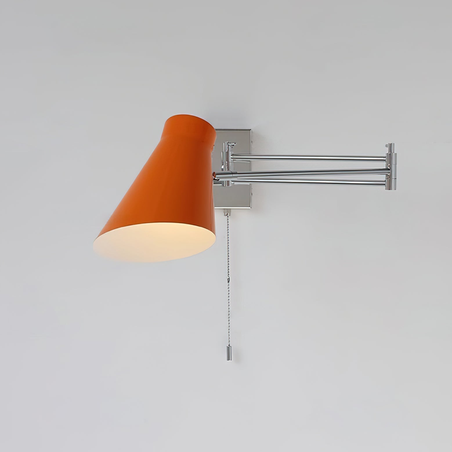 Wall Lamp Swing Arm Chrome Adjustable Industrial - Neutralighting