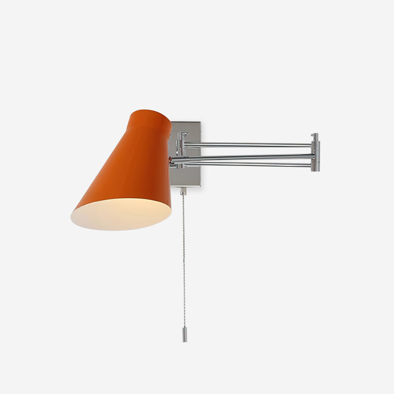 Wall Lamp Swing Arm Chrome Adjustable Industrial - Neutralighting
