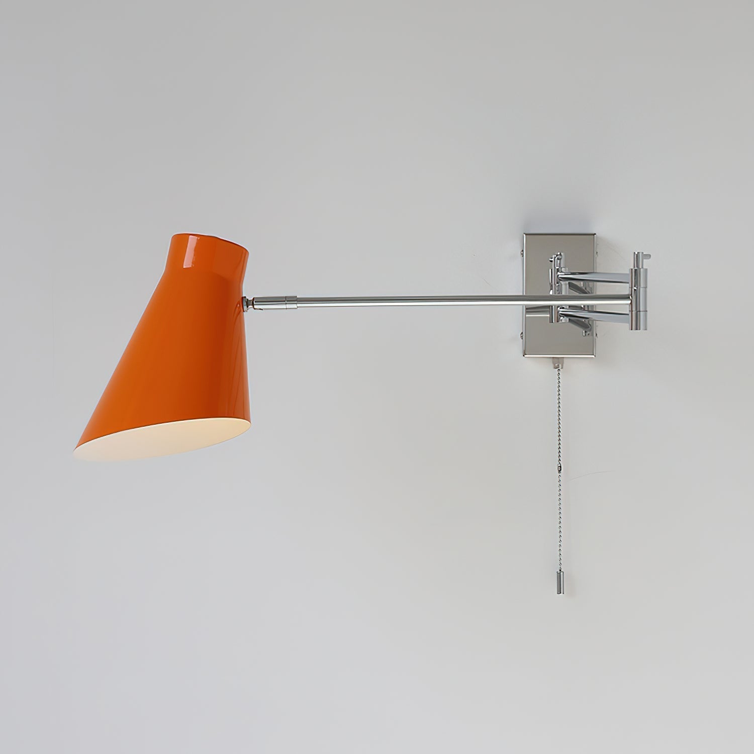 Wall Lamp Swing Arm Chrome Adjustable Industrial - Neutralighting