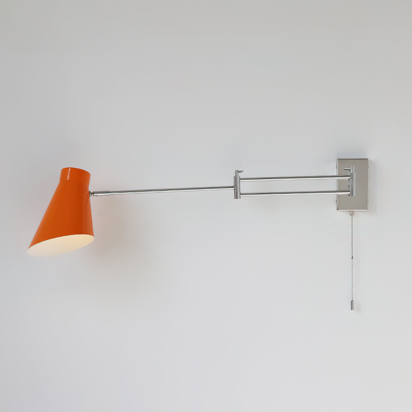Wall Lamp Swing Arm Chrome Adjustable Industrial - Neutralighting
