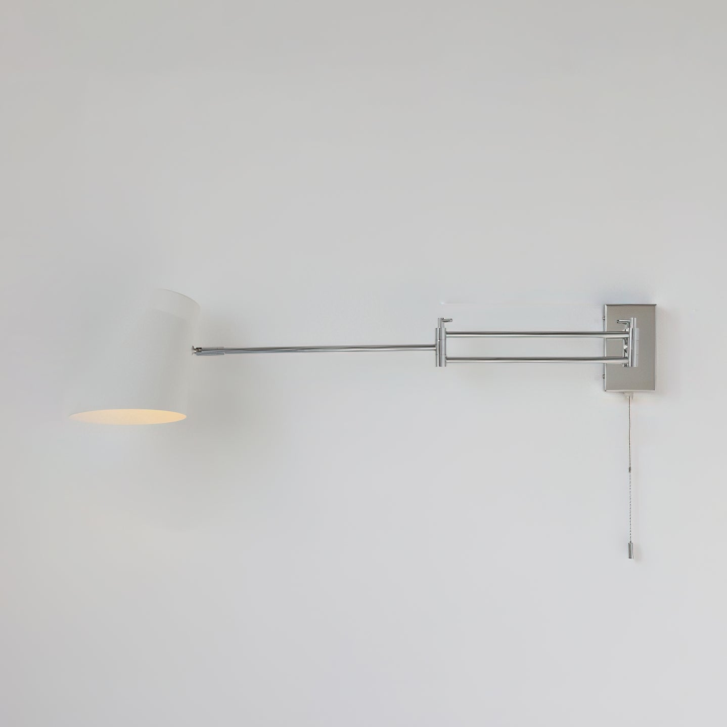Wall Lamp Swing Arm Chrome Adjustable Industrial - Neutralighting