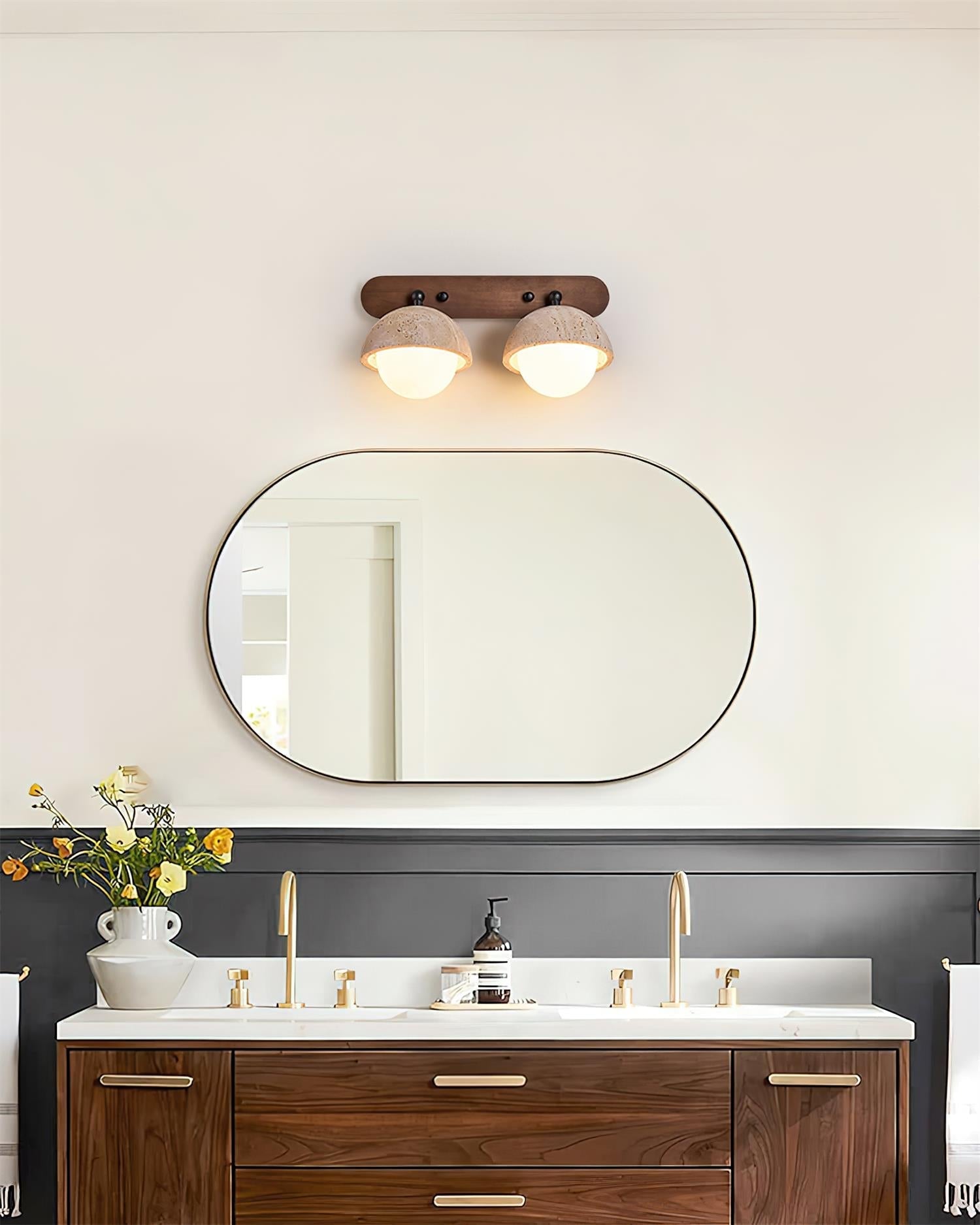 Gavilo Travertine Double Wall Lamp - Neutralighting