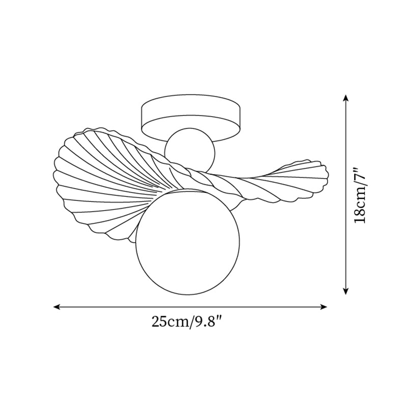 Ilyon Modern Winged Frosted Shade Ceiling Light - Neutralighting
