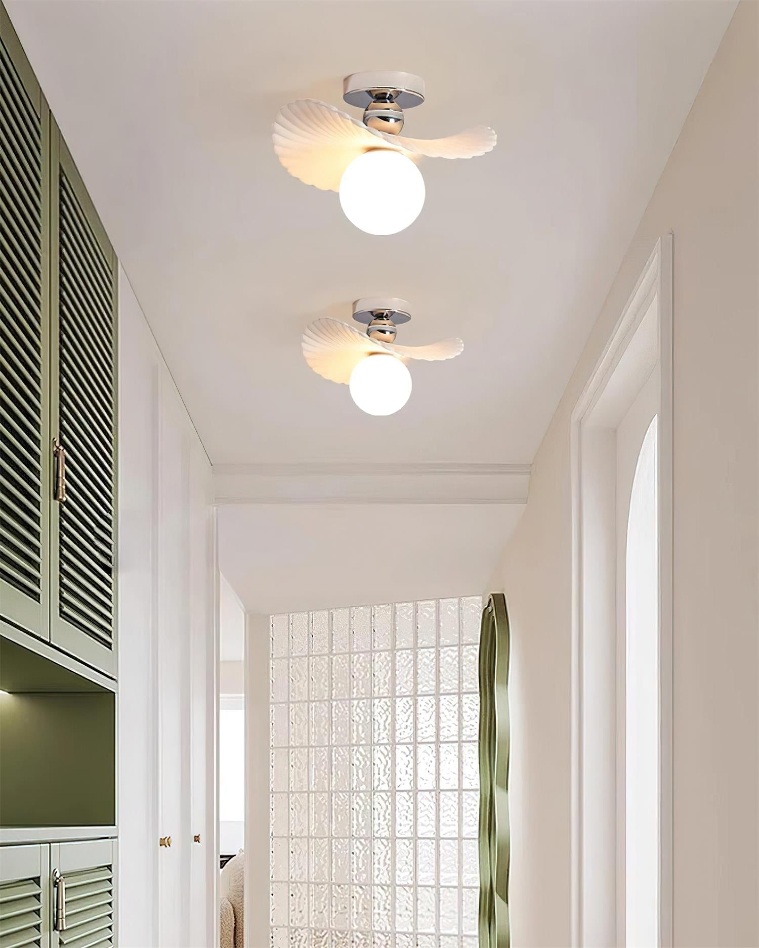 Ilyon Modern Winged Frosted Shade Ceiling Light - Neutralighting