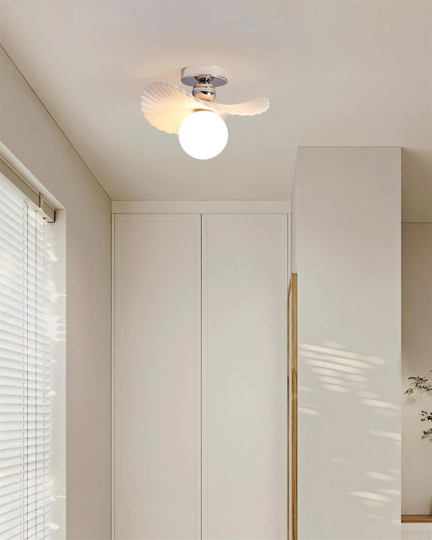 Ilyon Modern Winged Frosted Shade Ceiling Light - Neutralighting