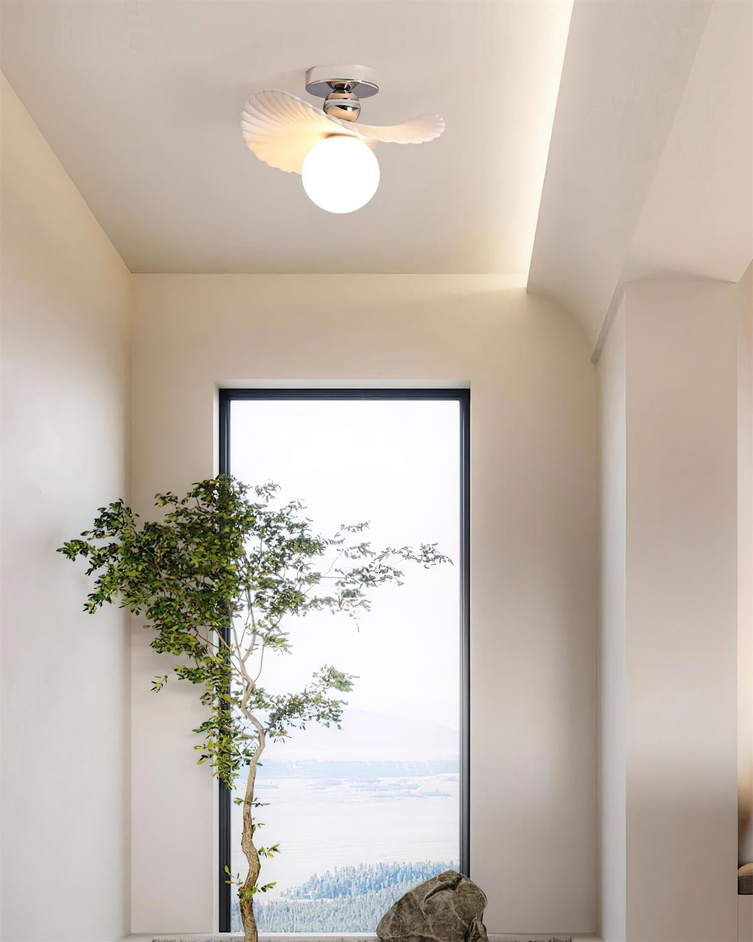 Ilyon Modern Winged Frosted Shade Ceiling Light - Neutralighting