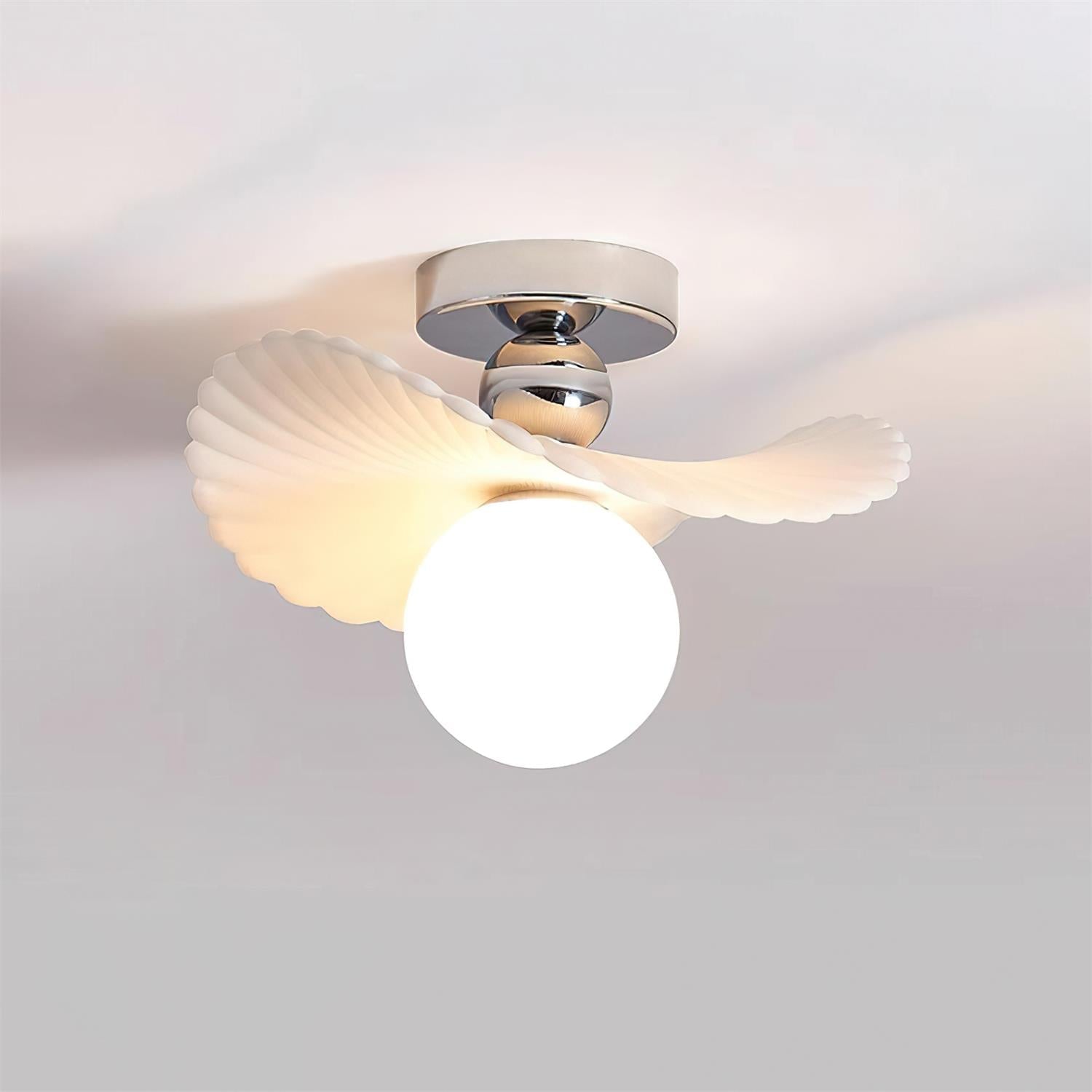 Ilyon Modern Winged Frosted Shade Ceiling Light - Neutralighting