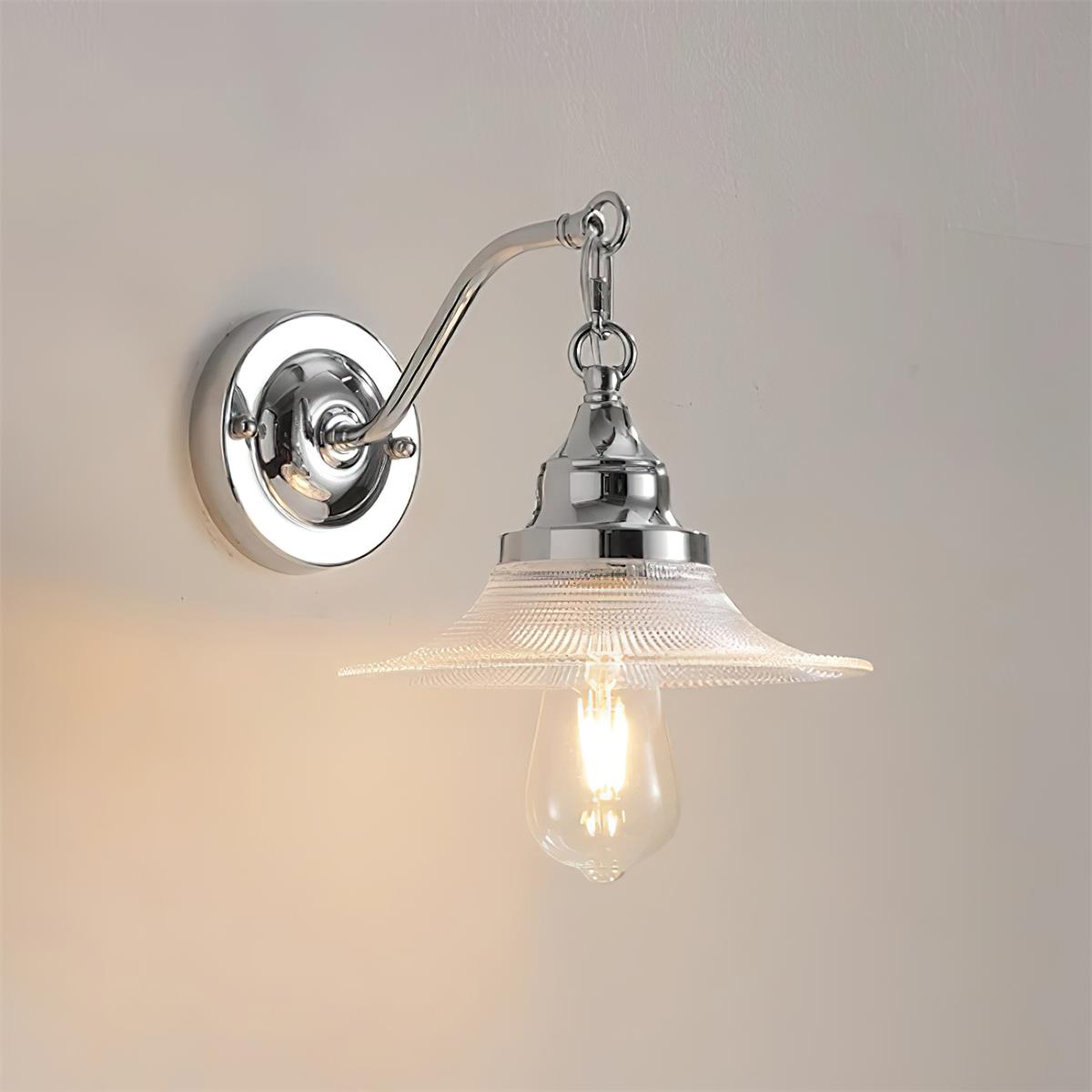 Perivo Polished Chrome Wall Lamp - Neutralighting