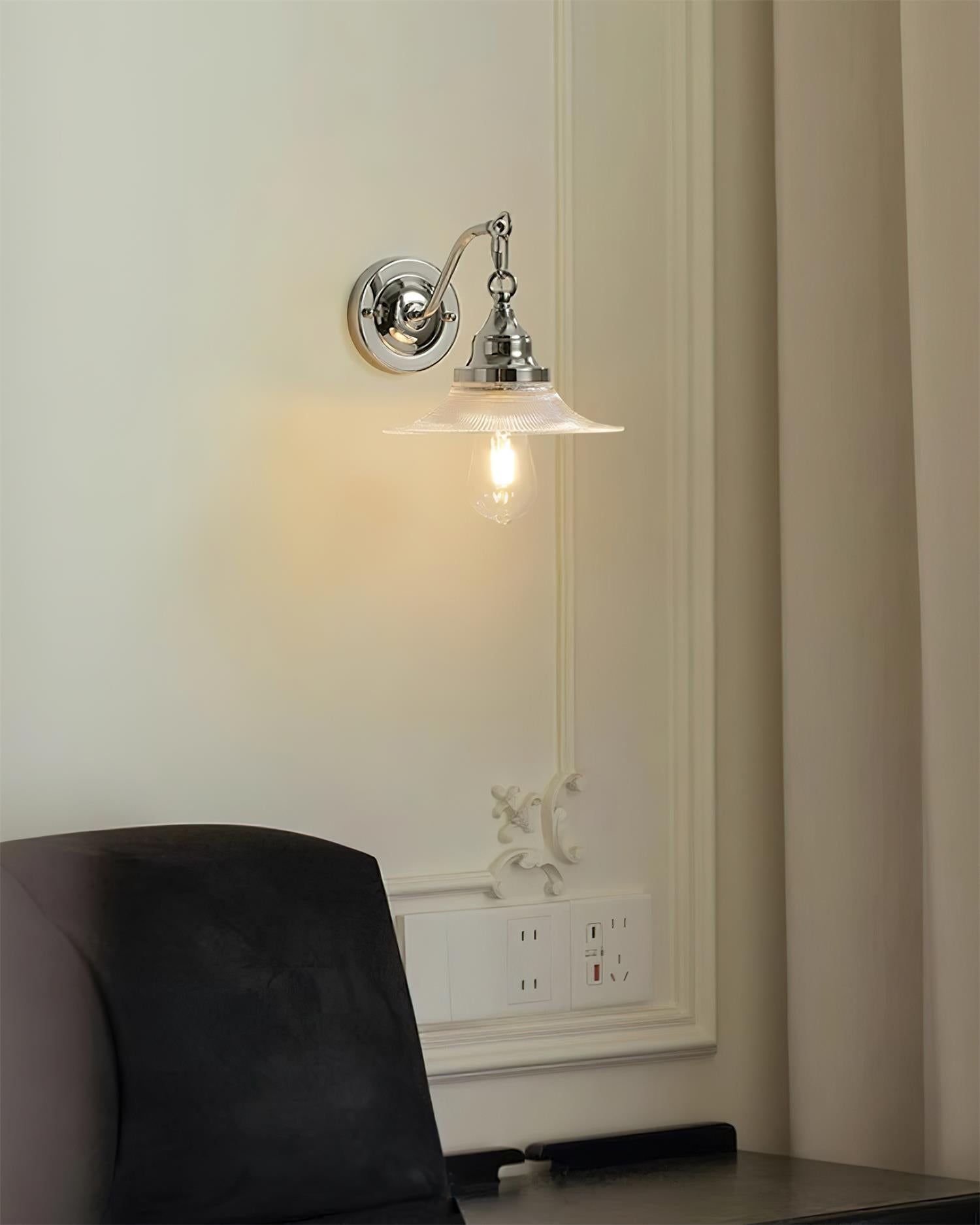 Perivo Polished Chrome Wall Lamp - Neutralighting