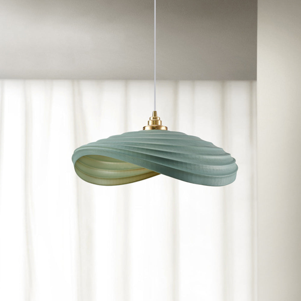 Ritta Wabi-Sabi Minimalisme Ripple Pendant Light, Resin&Metal - Neutralighting