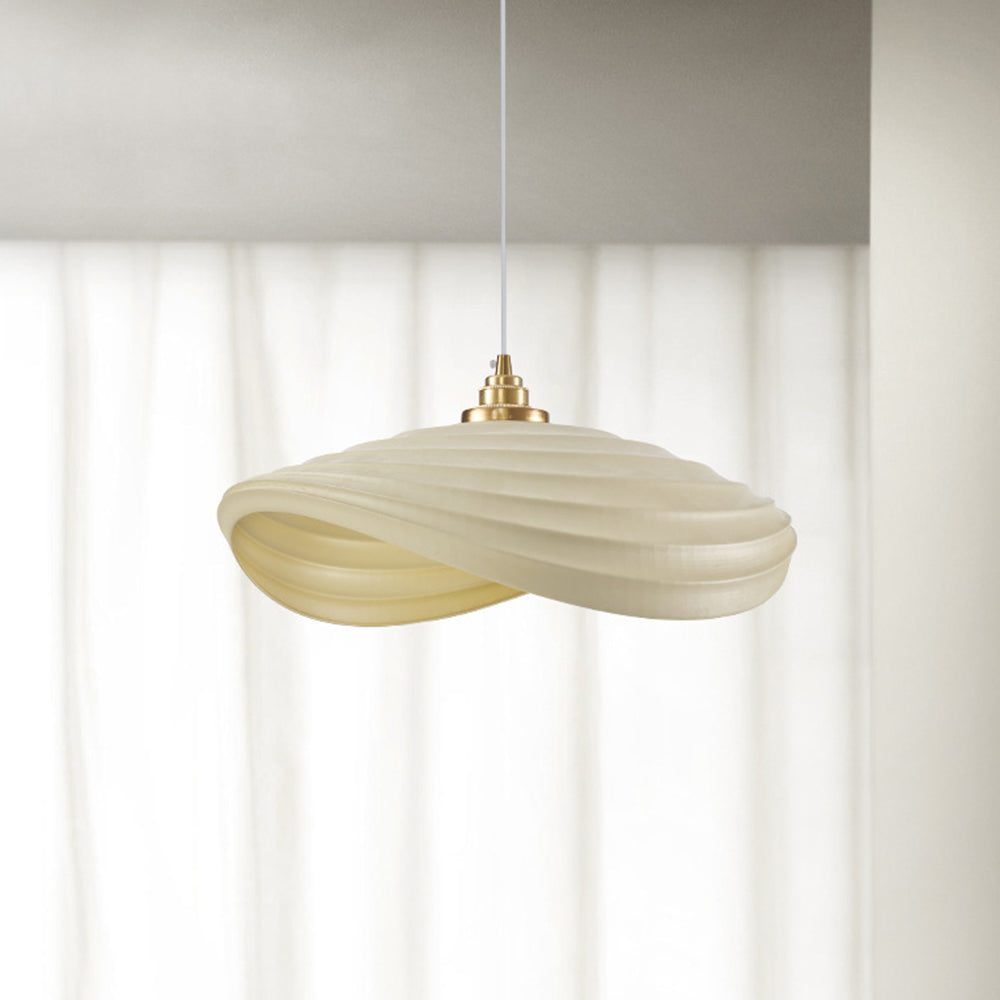Ritta Wabi-Sabi Minimalisme Ripple Pendant Light, Resin&Metal - Neutralighting