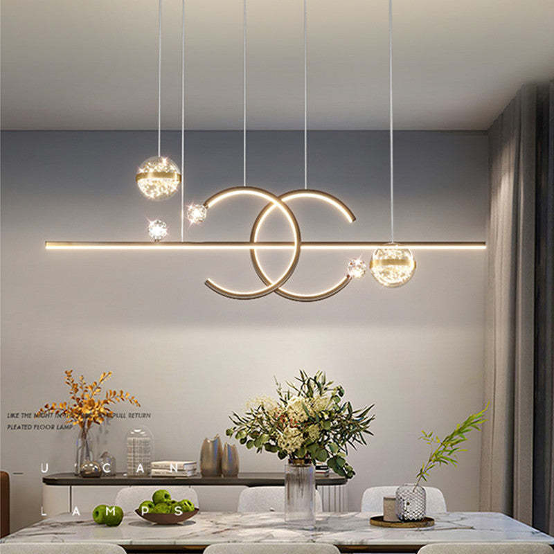 Arisha Pendant Light Double-C, Gold/Black Starry-sky - Neutralighting