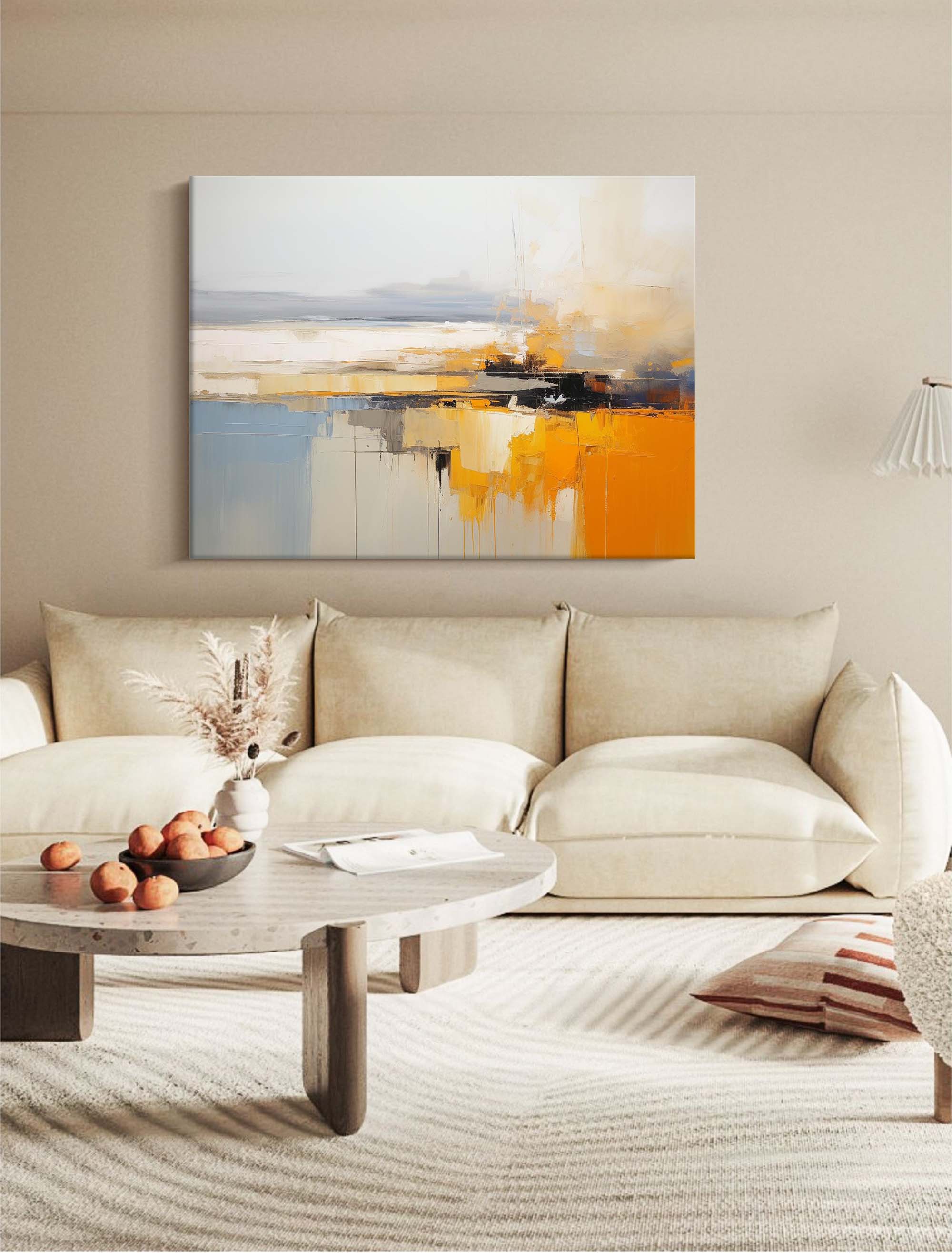 Abstract Canvas Art AB054 - Neutralighting