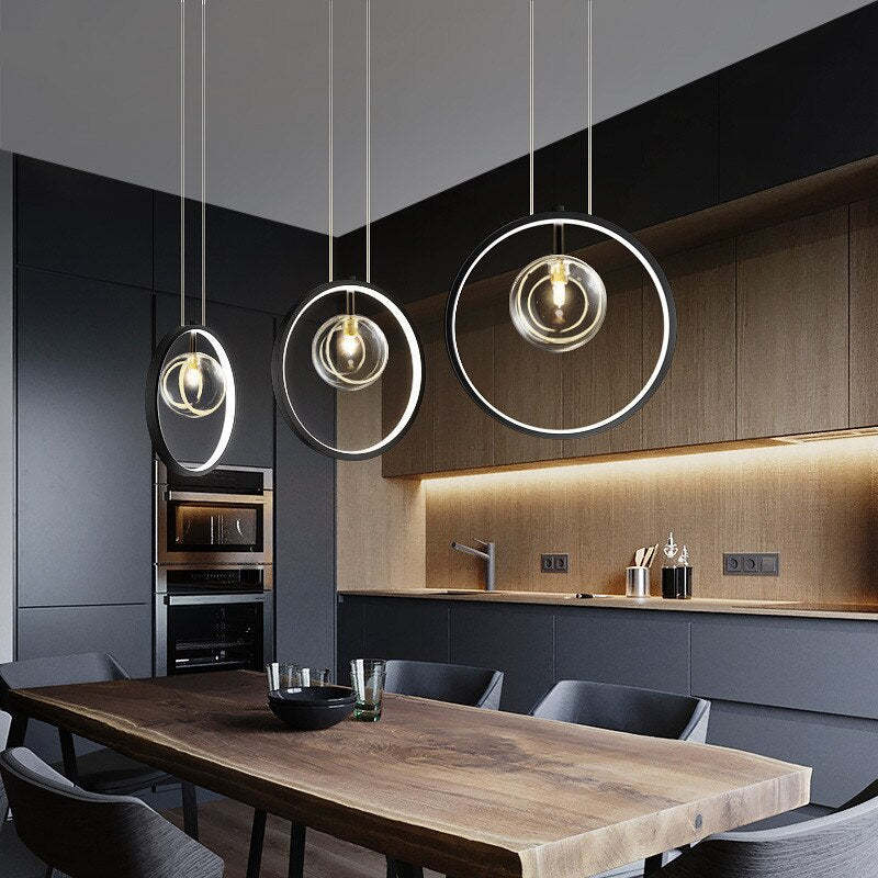 Arisha Nordic Glass Bubbles LED Modern Pendant Light for Dining Room - Neutralighting