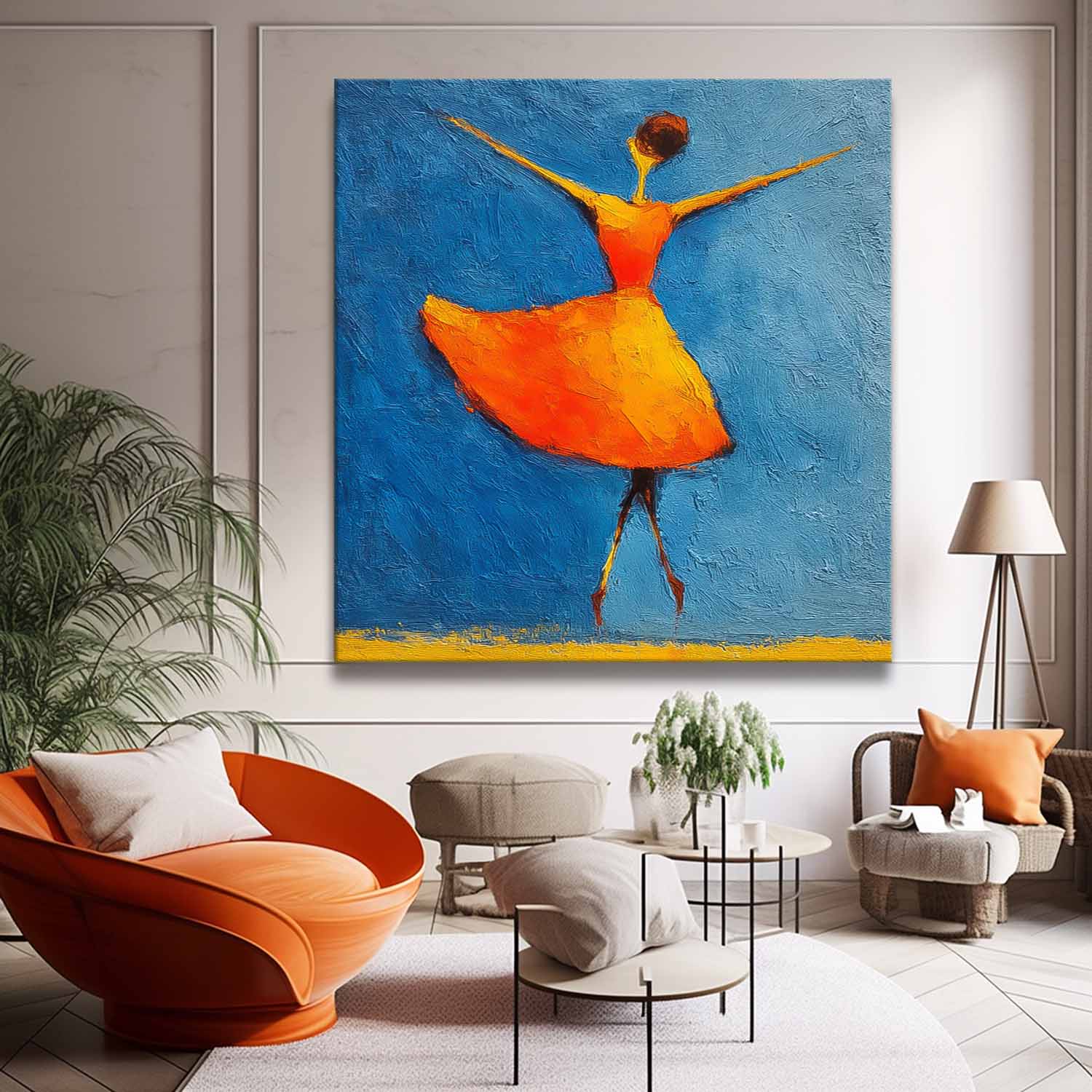 Wall Art People Freeing Energetic Soft Lyrical