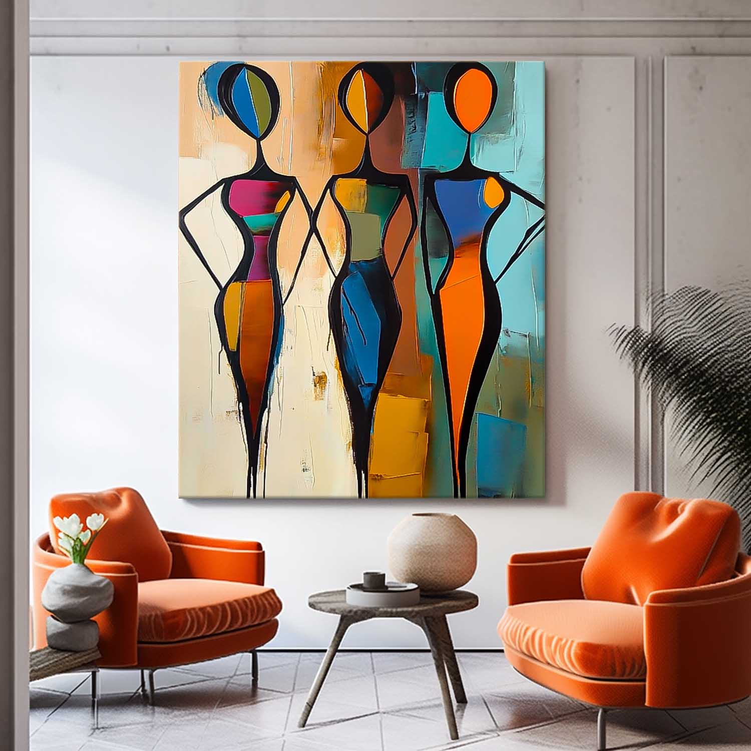 Wall Art People Modern Scandinavian Abstract