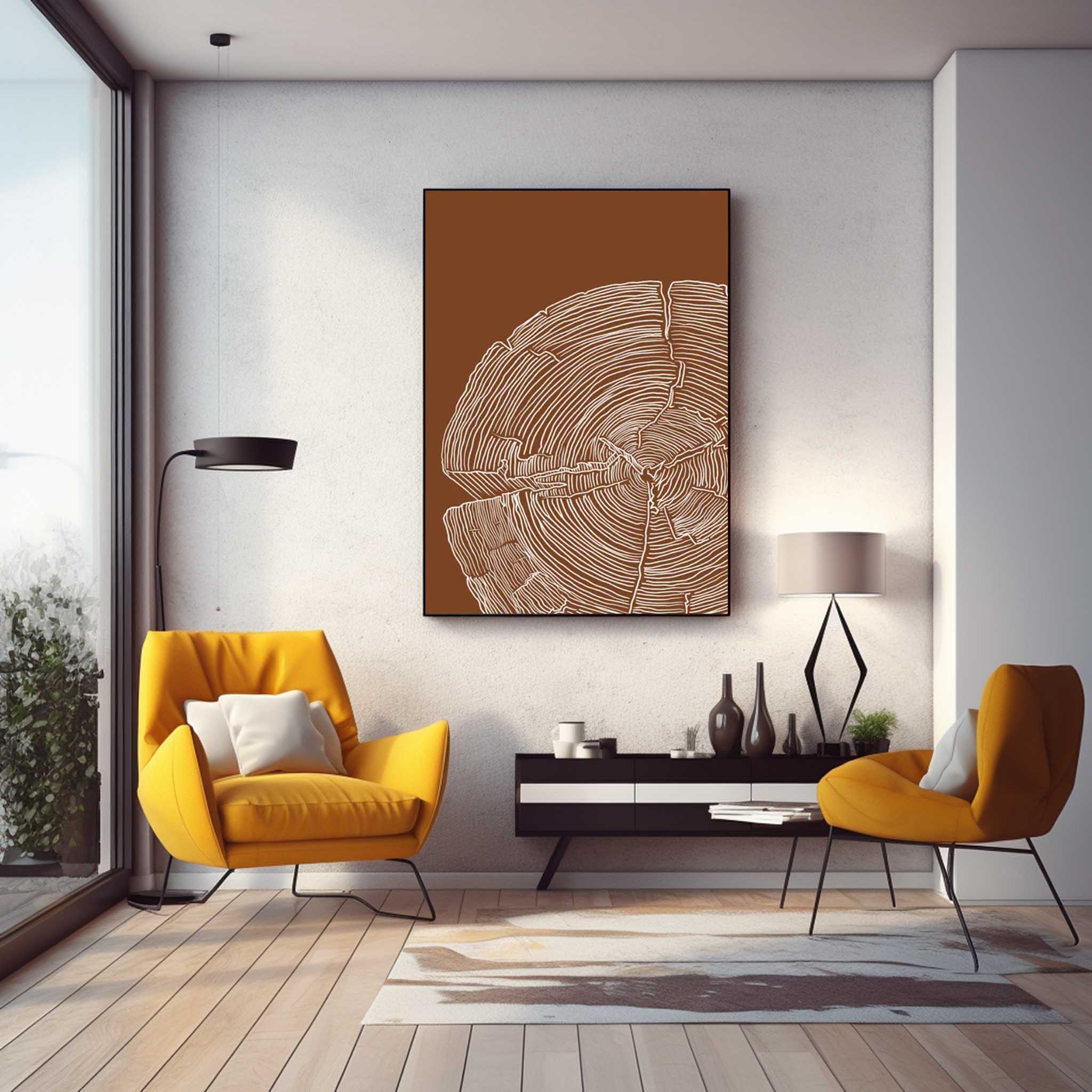 Wall Art Abstract Wabi-Sabi Natural