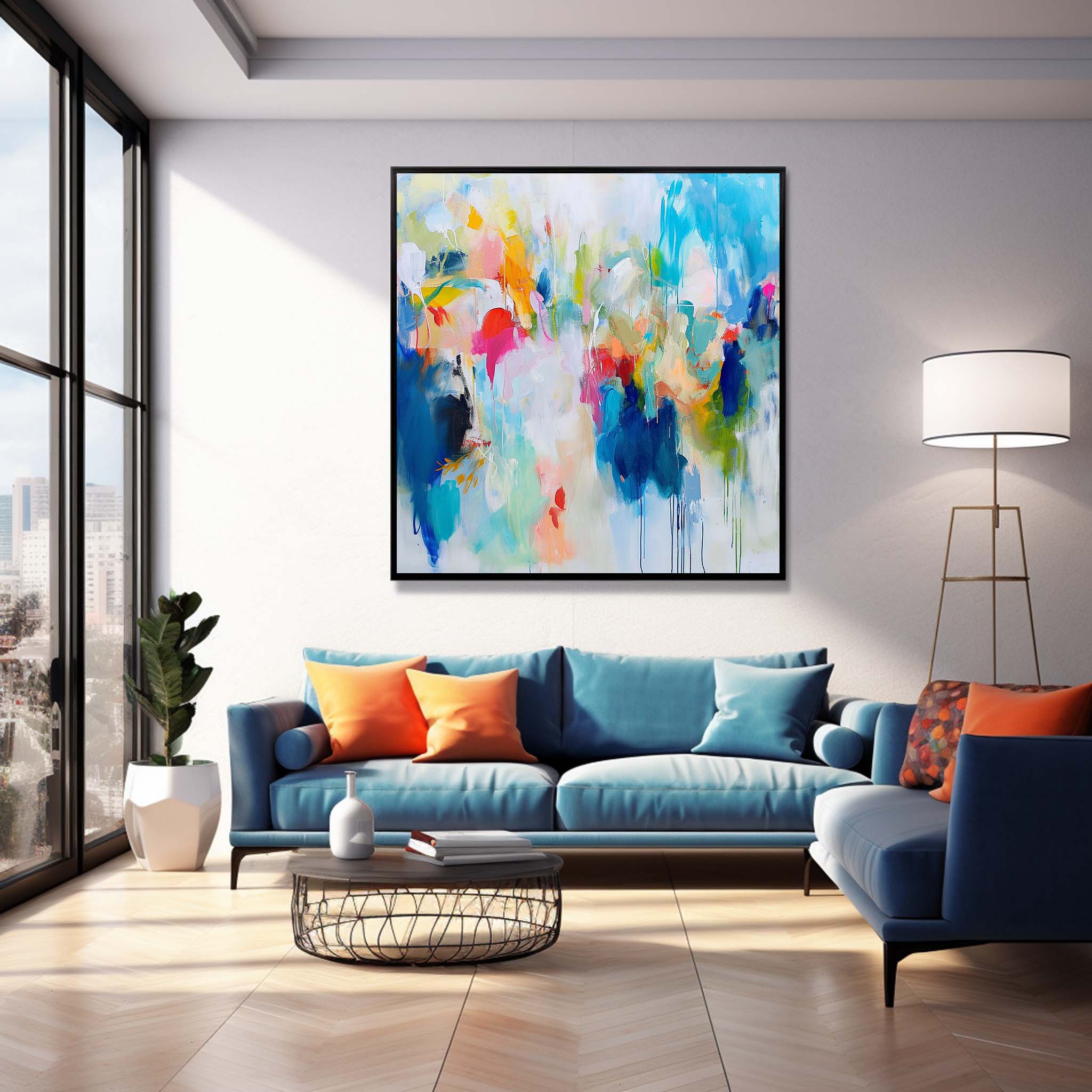 Wall Art Abstract Expressionist Fluid