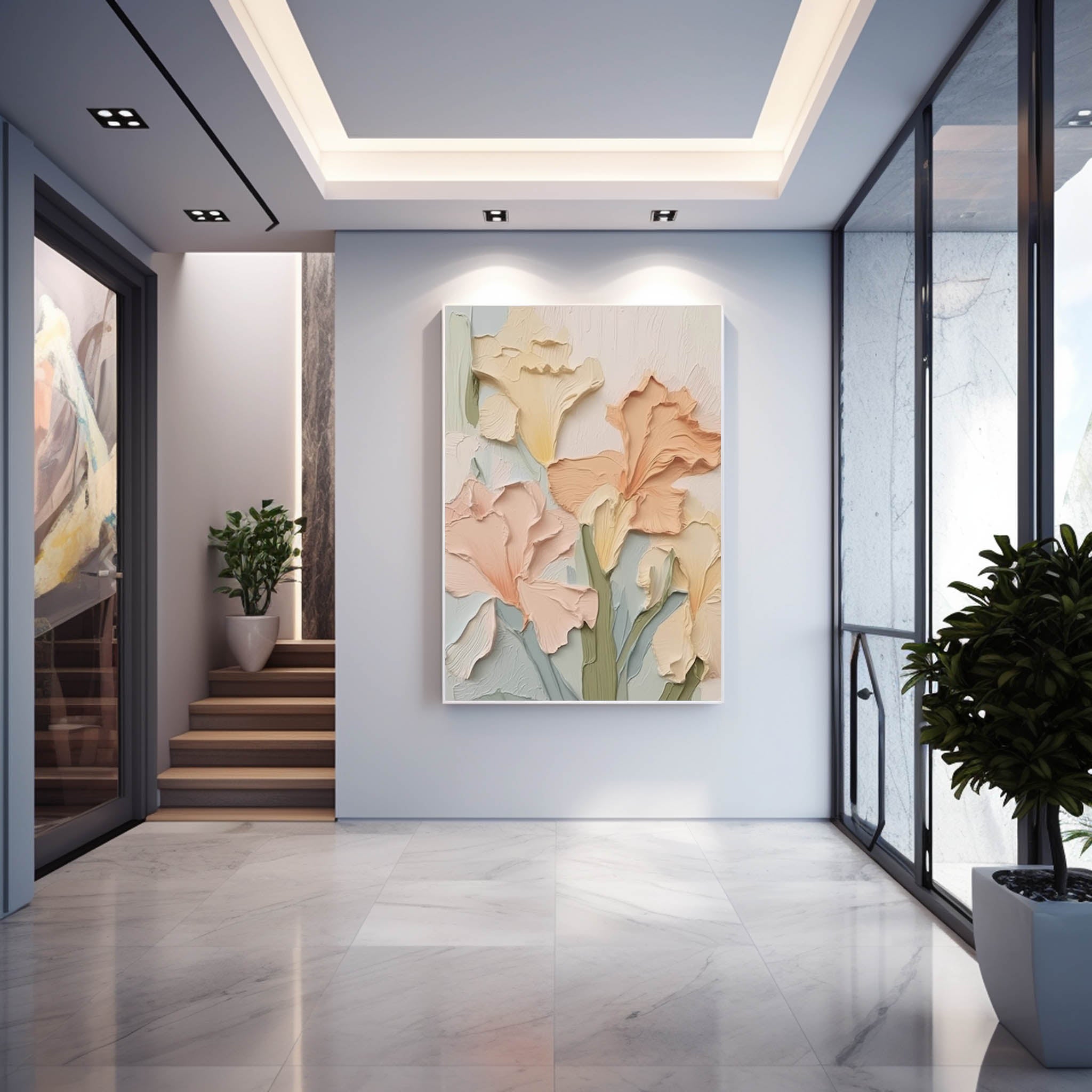 Flower Canvas Art FL028 - Neutralighting