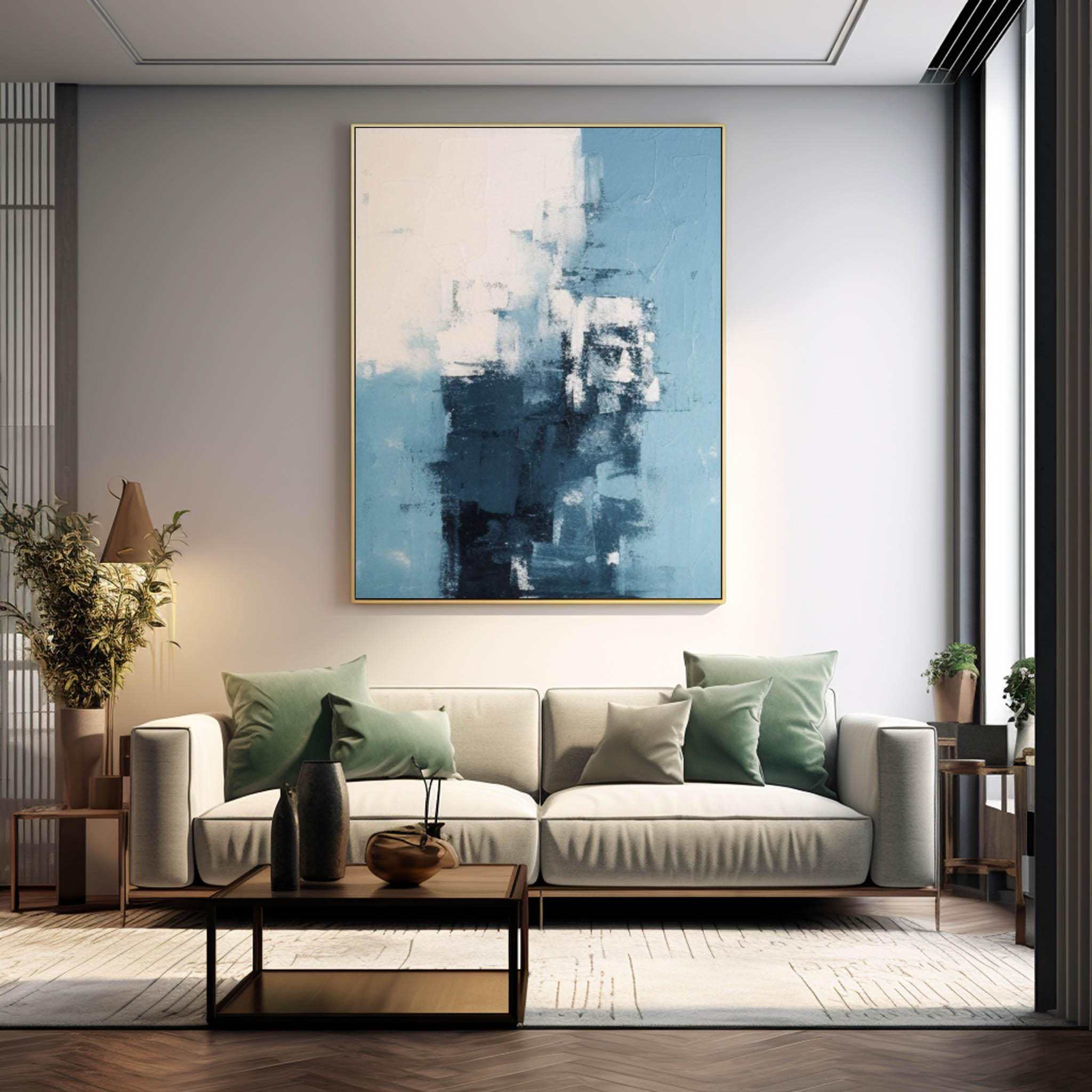 Wall Art Minimalist Block Abstract