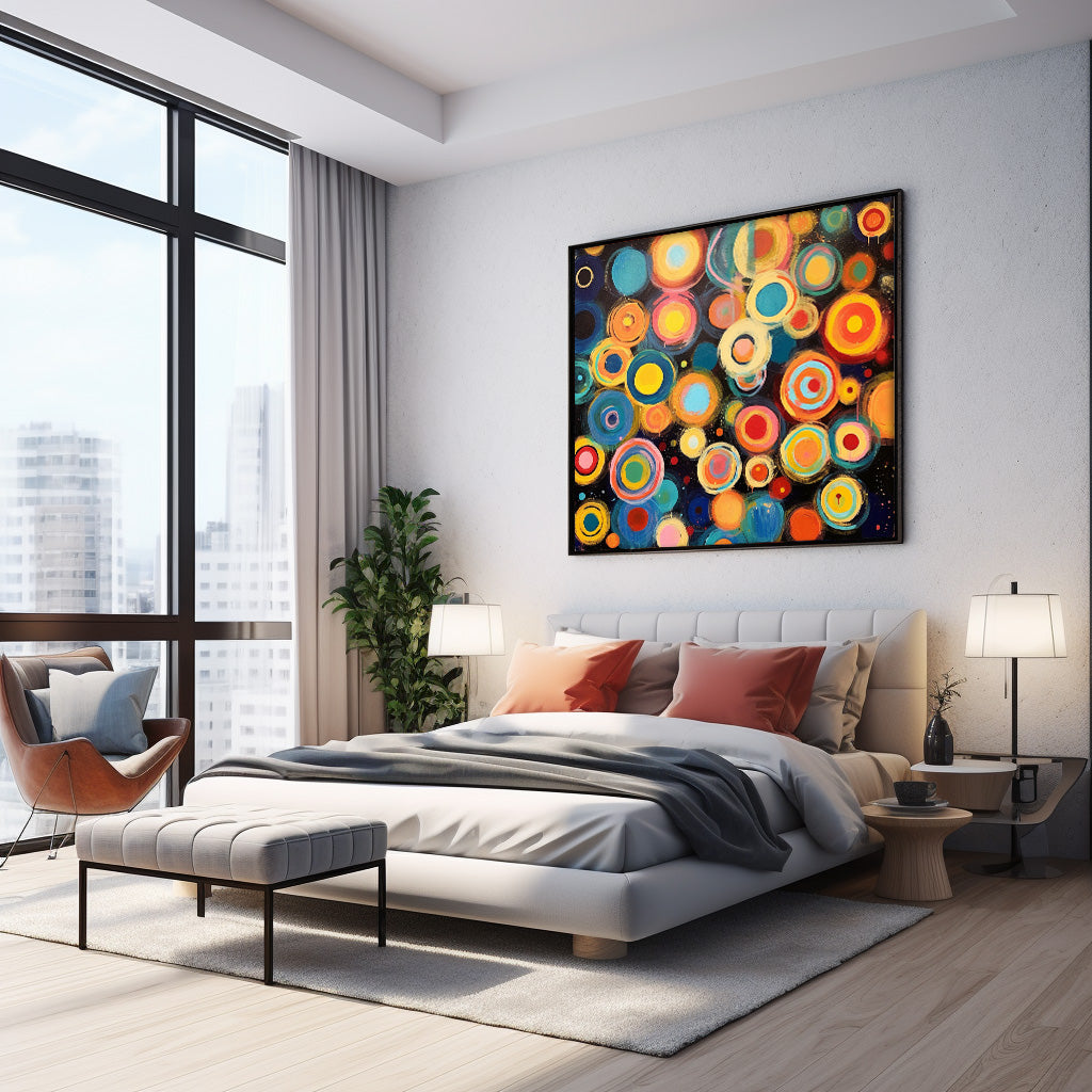 Wall Art Vibrant Abstract Vibrant Multicolor