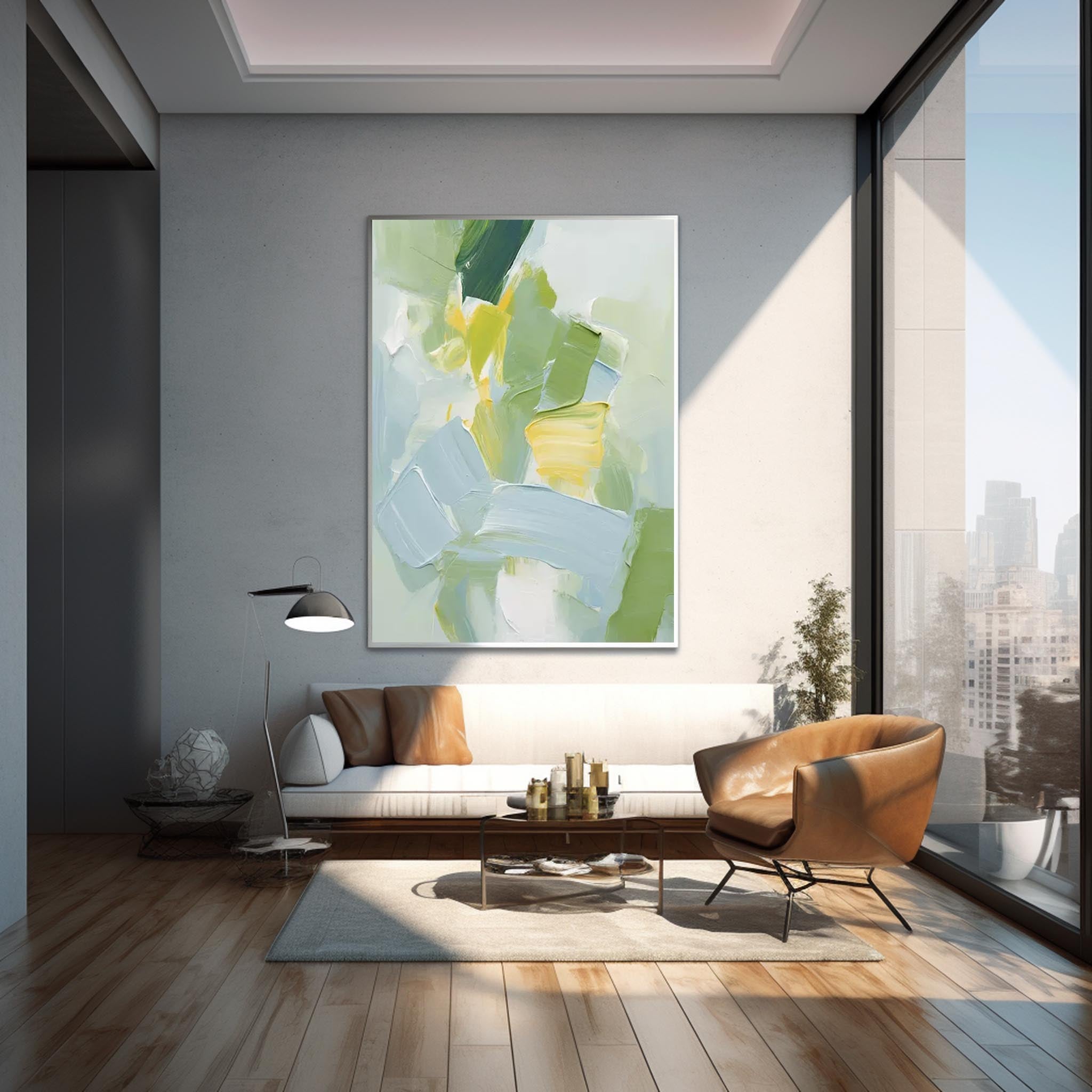 Abstract Canvas Art AB303 - Neutralighting