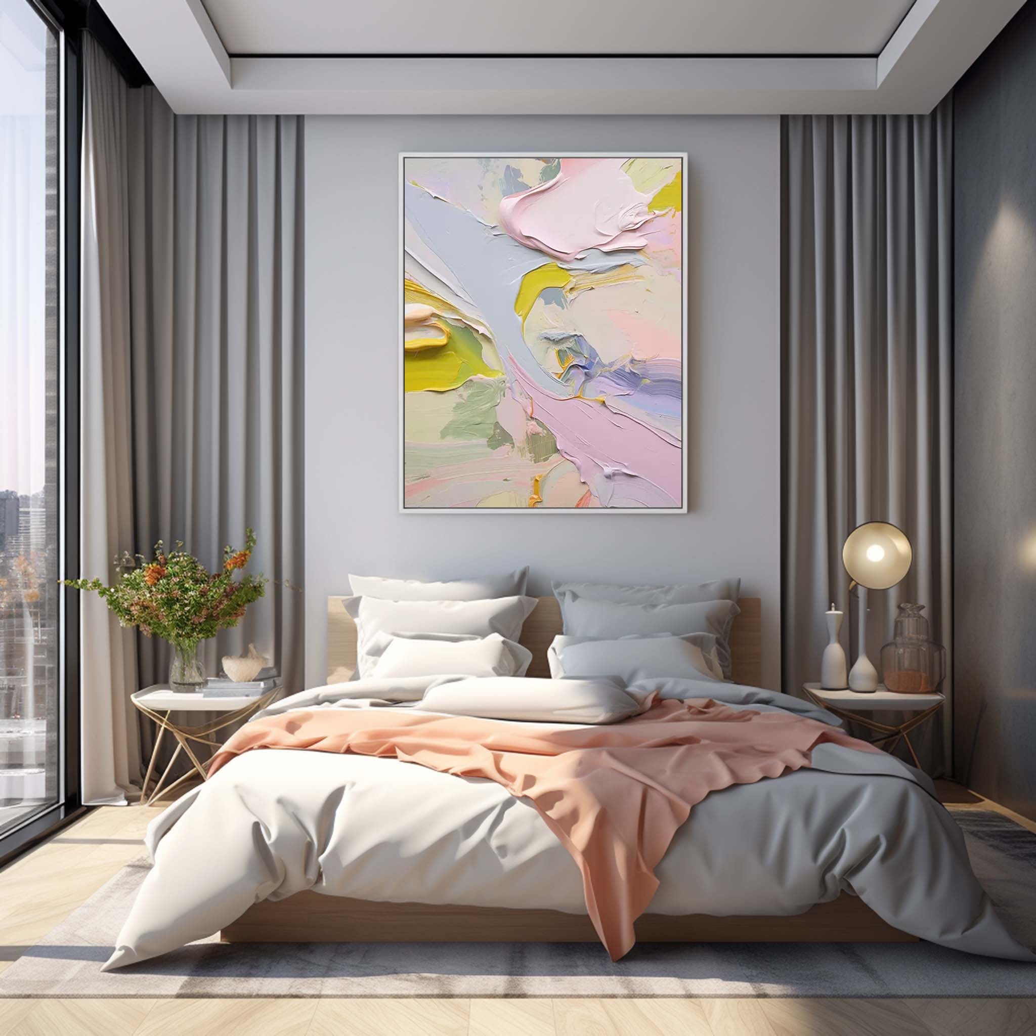 Wall Art Raw Abstract Painterly Serene
