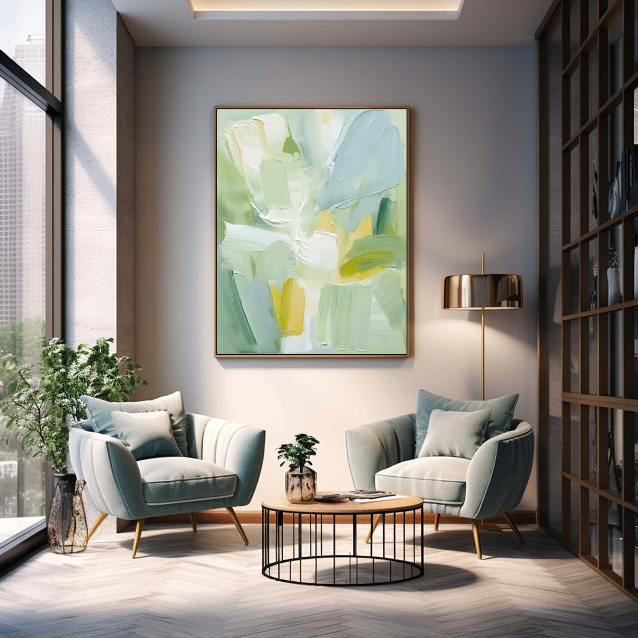 Wall Art Abstract Vibrant Contemporary Impasto